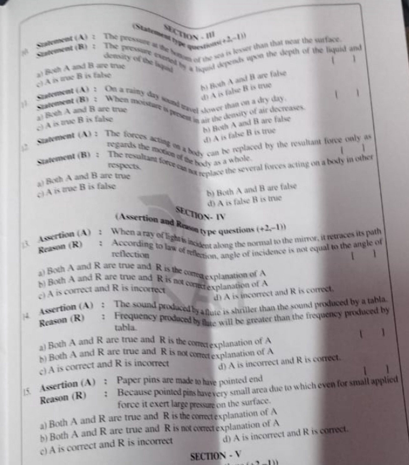 Mithon - 111
hrithon quetinate? 2−11
a) Beht A and B are true
d) A is 