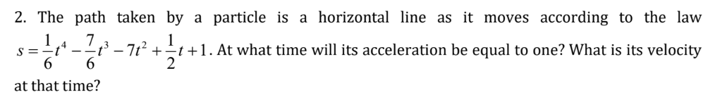 2. The path taken by a particle is a horizontal line as it moves accor