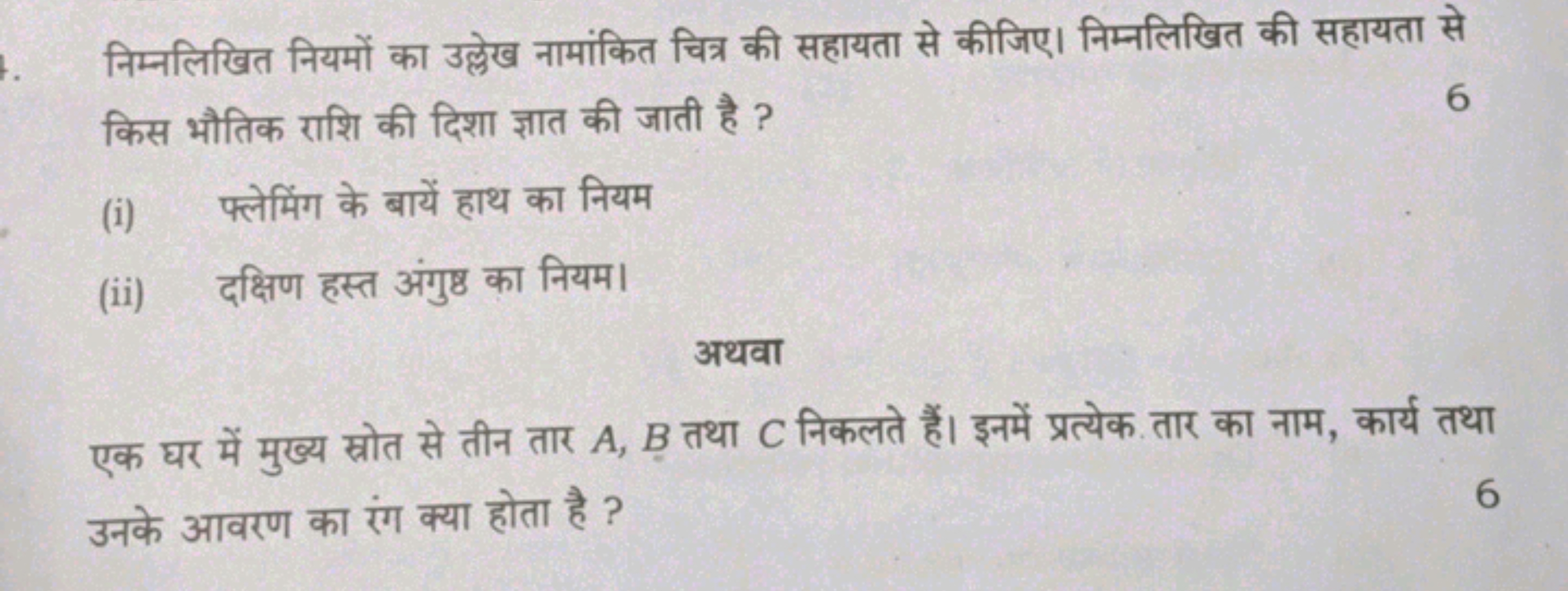 निम्नलिखित नियमों का उल्लेख नामांकित चित्र की सहायता से कीजिए। निम्नलि