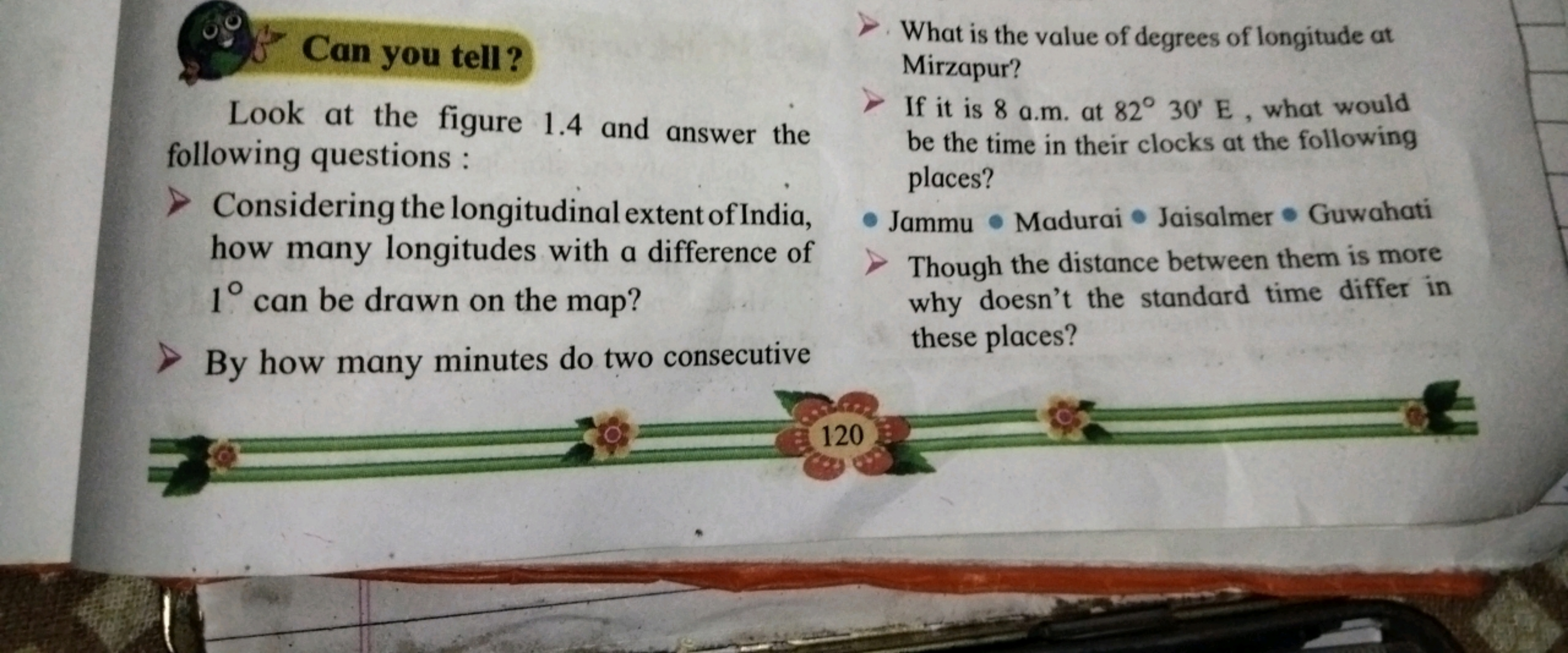 Can you tell?
Look at the figure 1.4 and answer the following question