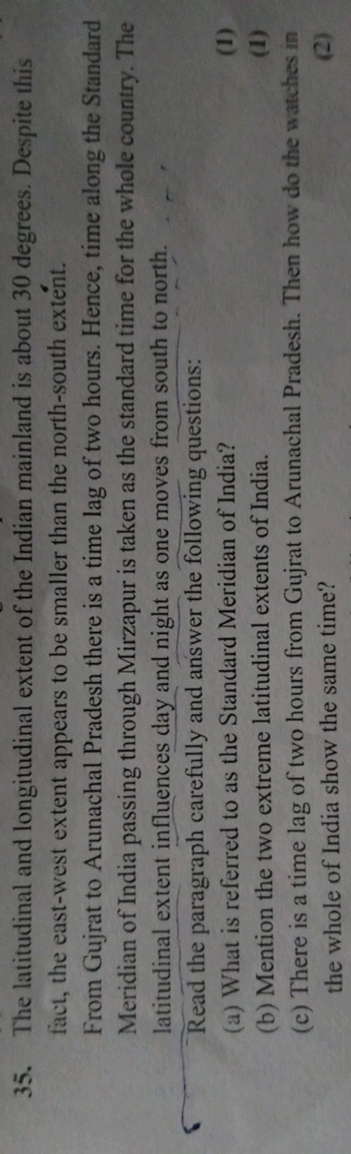 35. The latitudinal and longitudinal extent of the Indian mainland is 