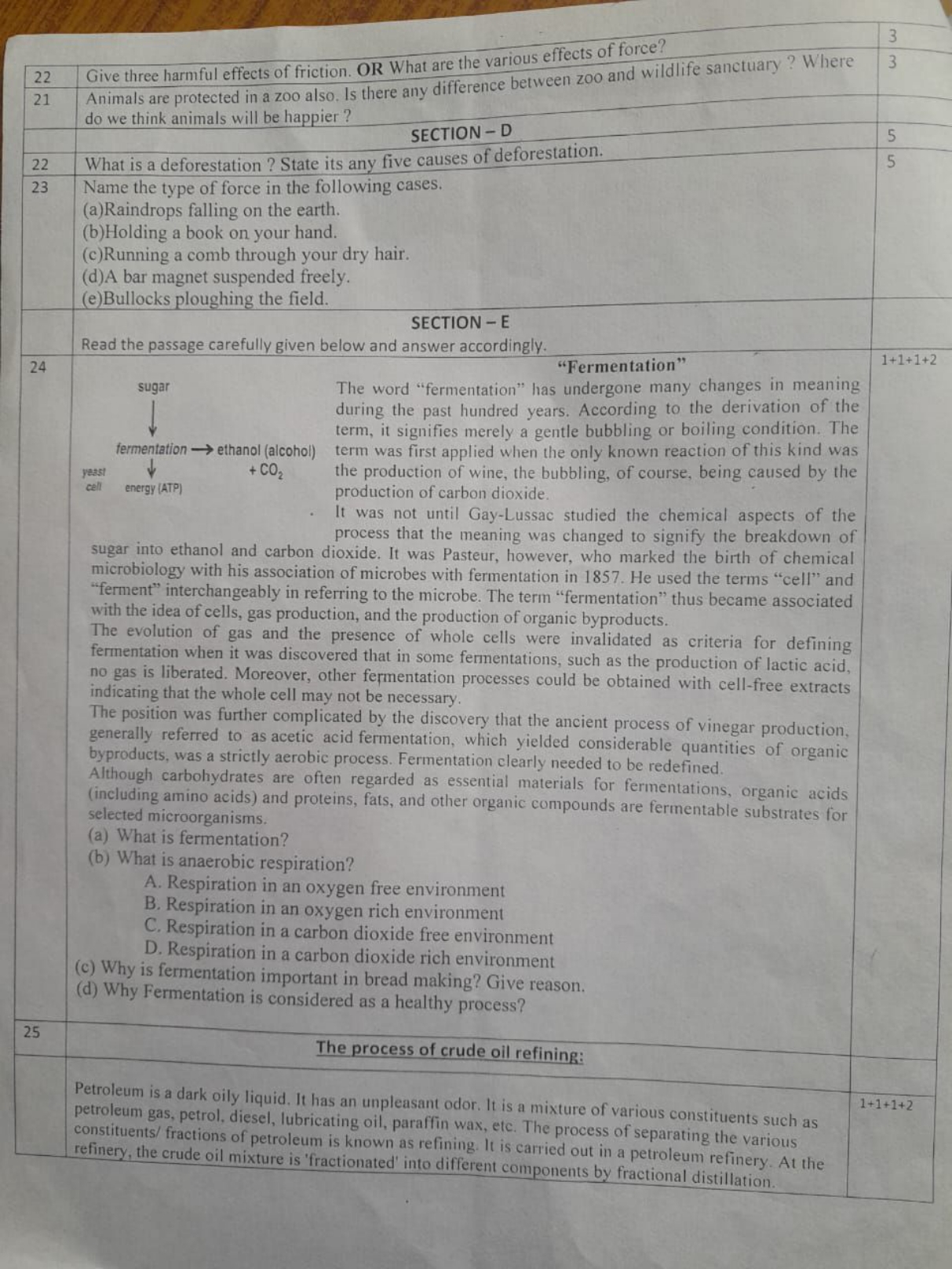 22 Give three harmful effects of friction. OR What are the various eff