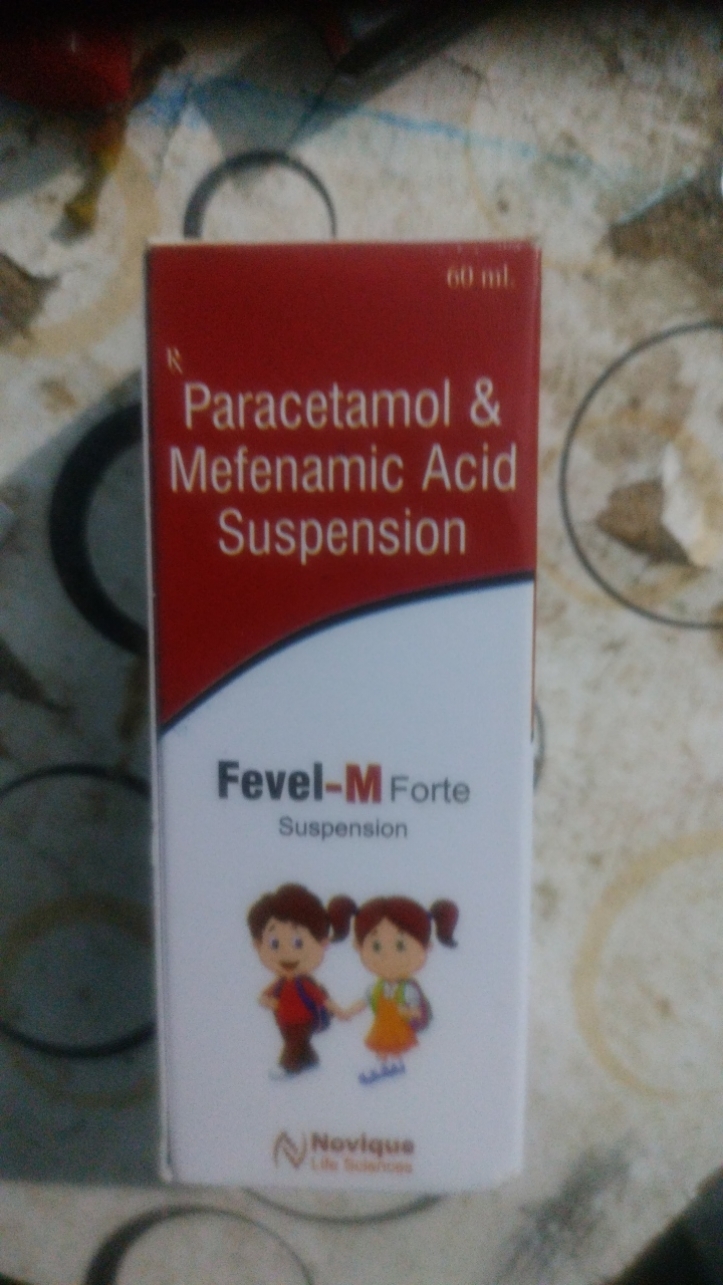 60 mil.
Paracetamol &
Mefenamic Acid
Suspension
Fevel-M Forte
Suspensi