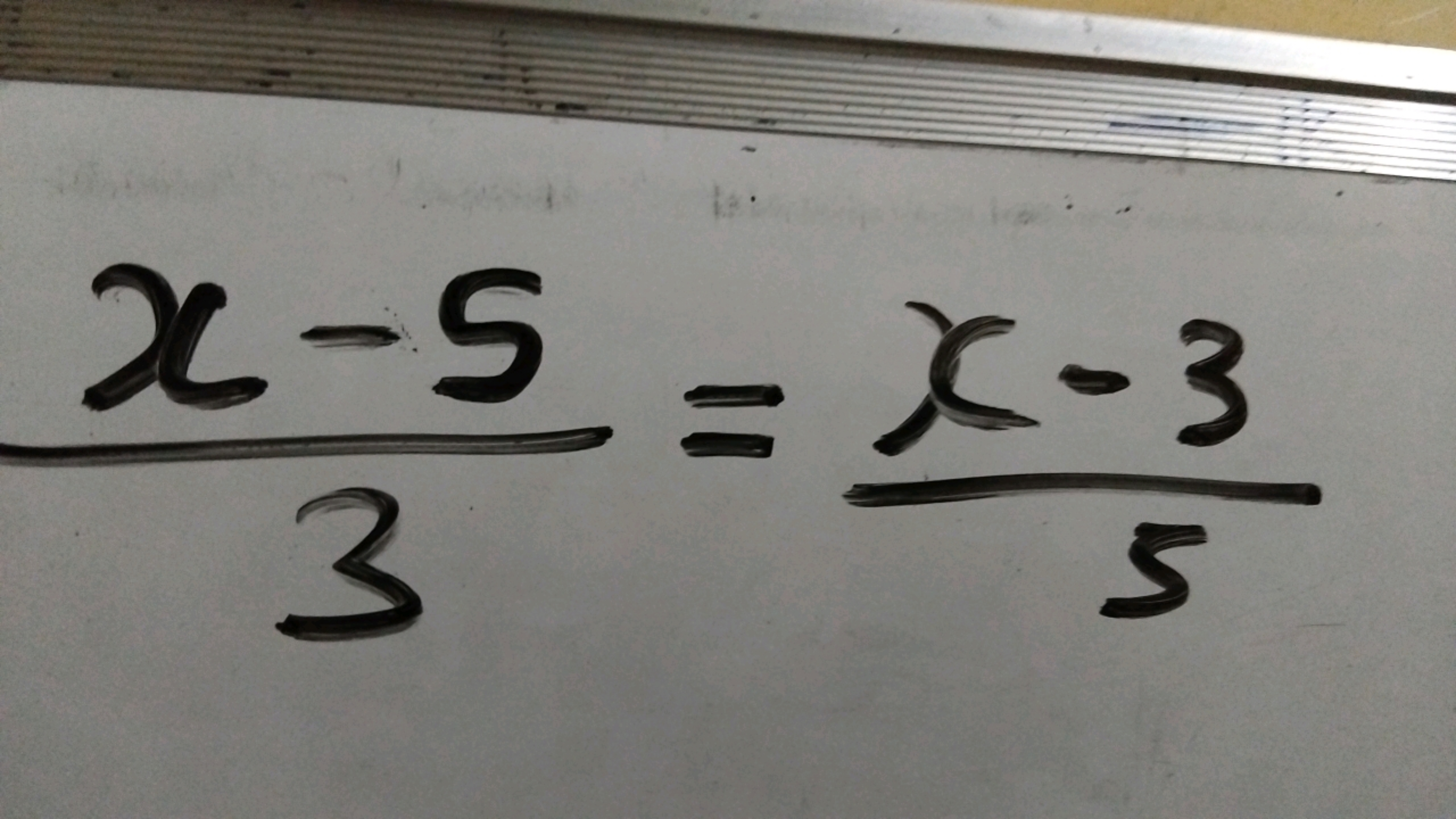 3x−5​=5x−3​