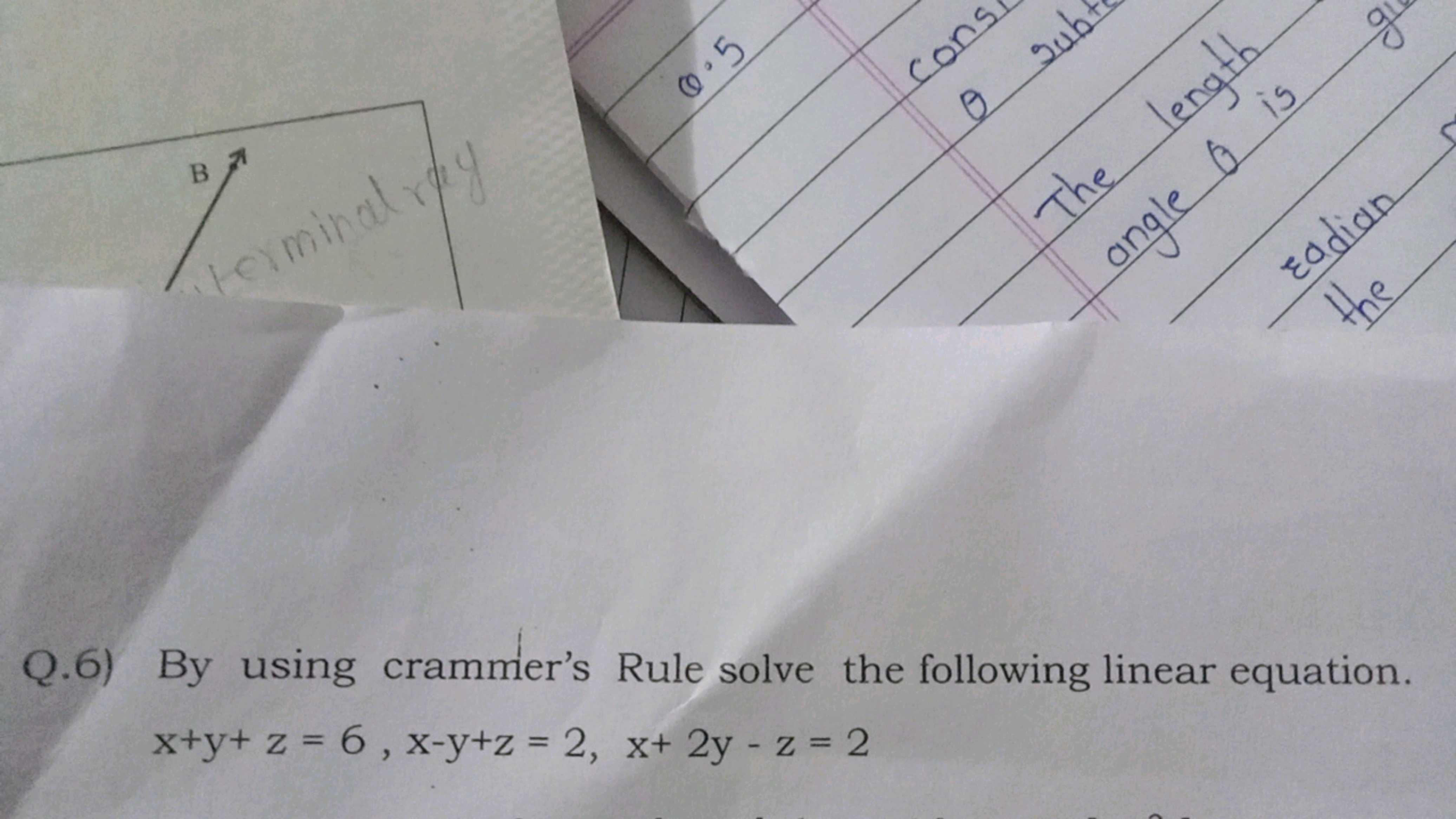 F
BA
terminal ray
x+y+ z = 6, x-y+z = 2, x+ 2y - z = 2
6.5
cons
0 Sub
