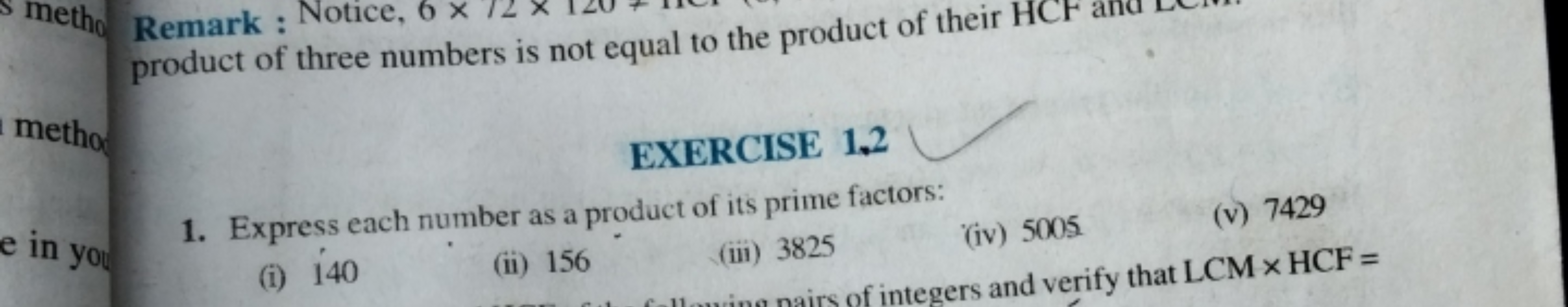 metho Remark: Notice, 6 x
product of three numbers is not equal to the