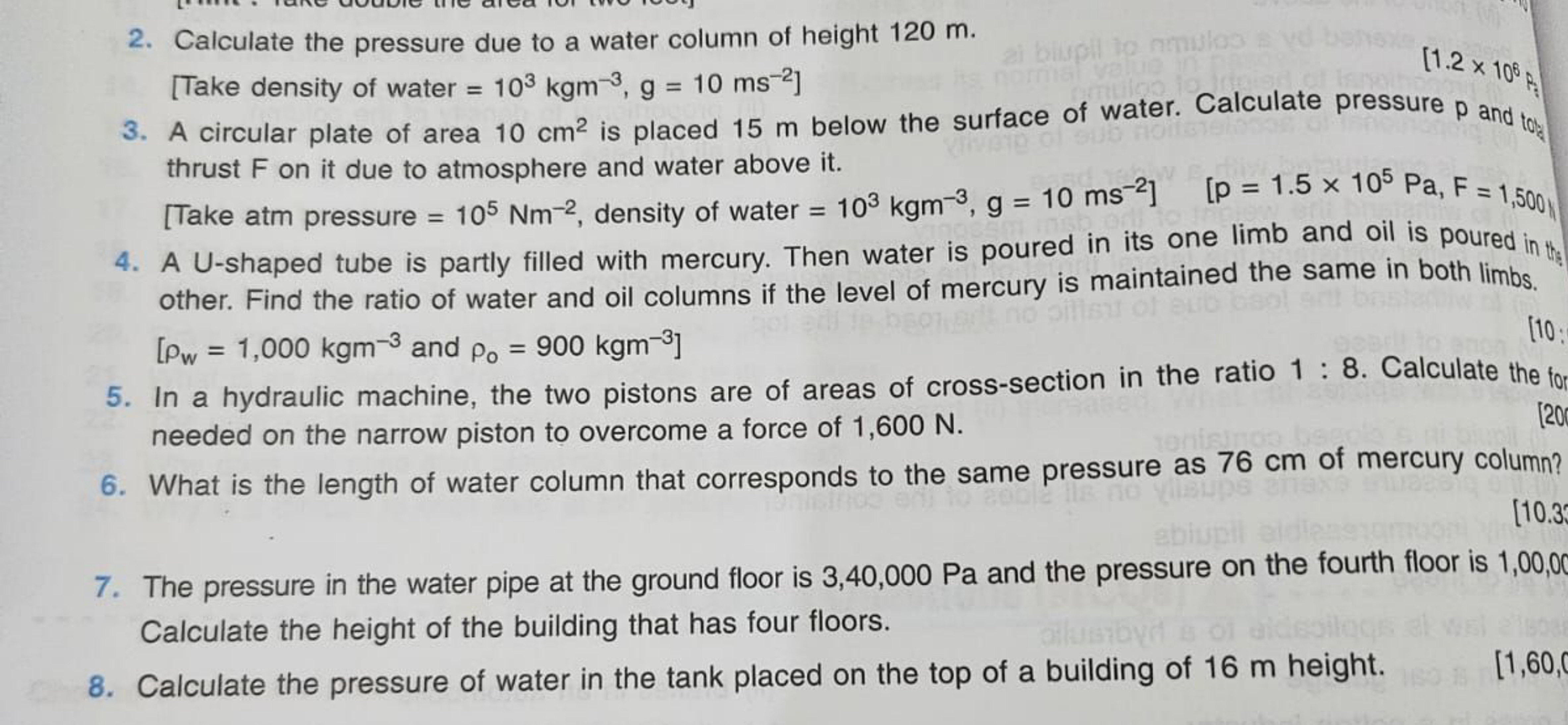 normal value
in
al blupil to nmulos a vd [1.2 x 10°F
Calculate pressur