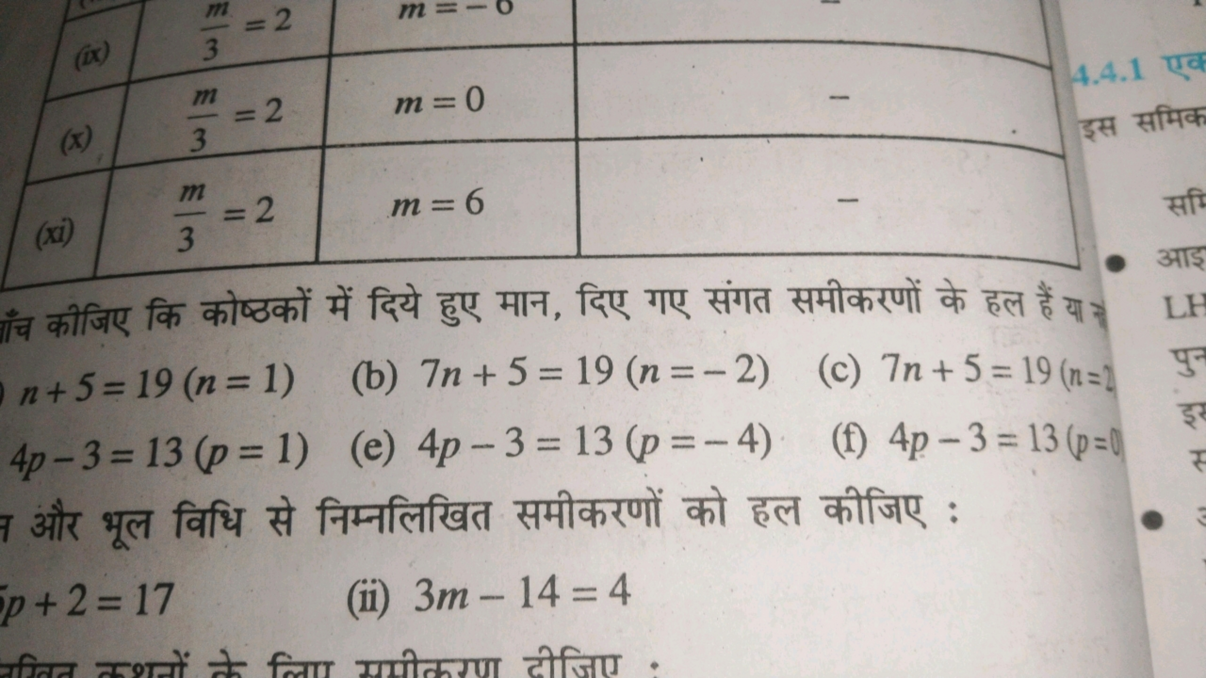 (xi)
\begin{tabular} { | l | l | l | l | } 
\hline (x) & 3m​=2 & m=−0 