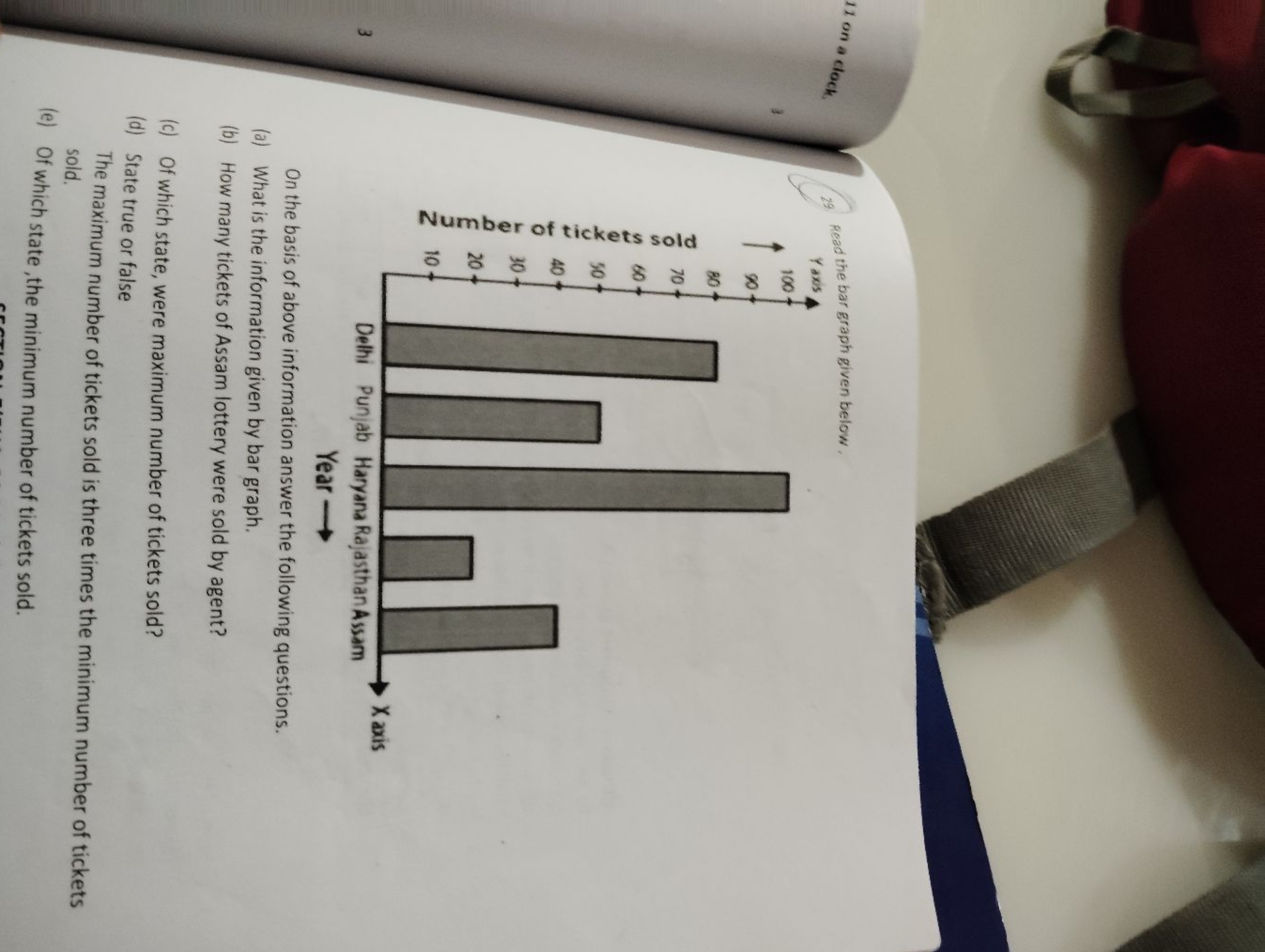 11onaCloCkCh​
29. Read the bar graph given below.
3
3
Delhi Punjab Har