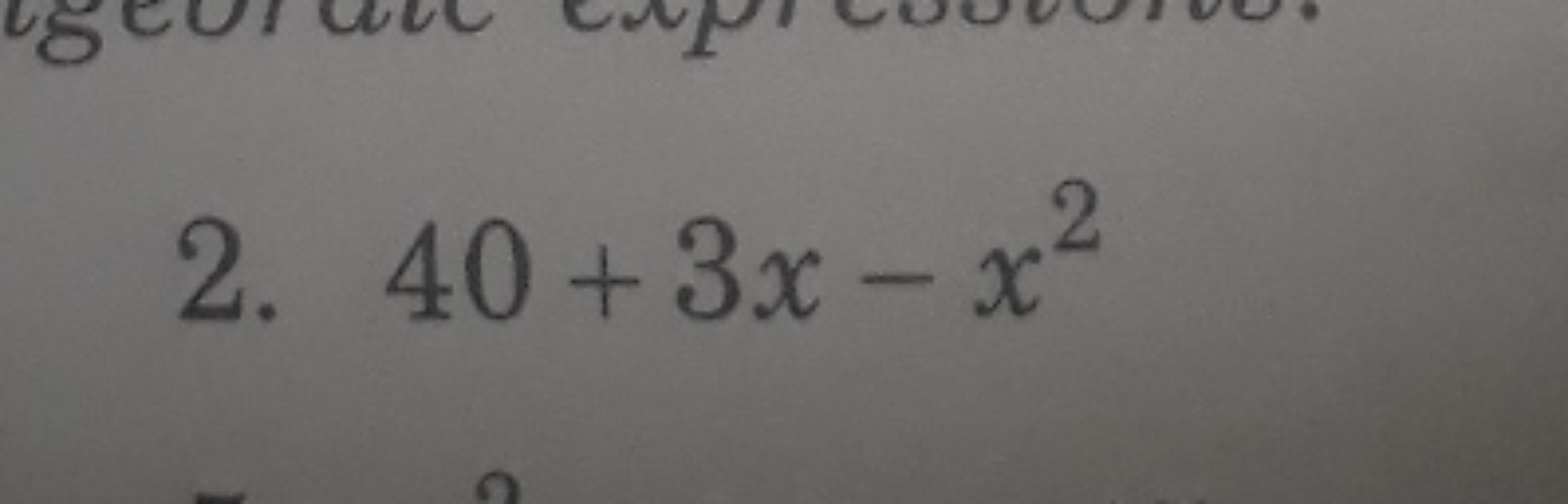 2. 40+3x−x2