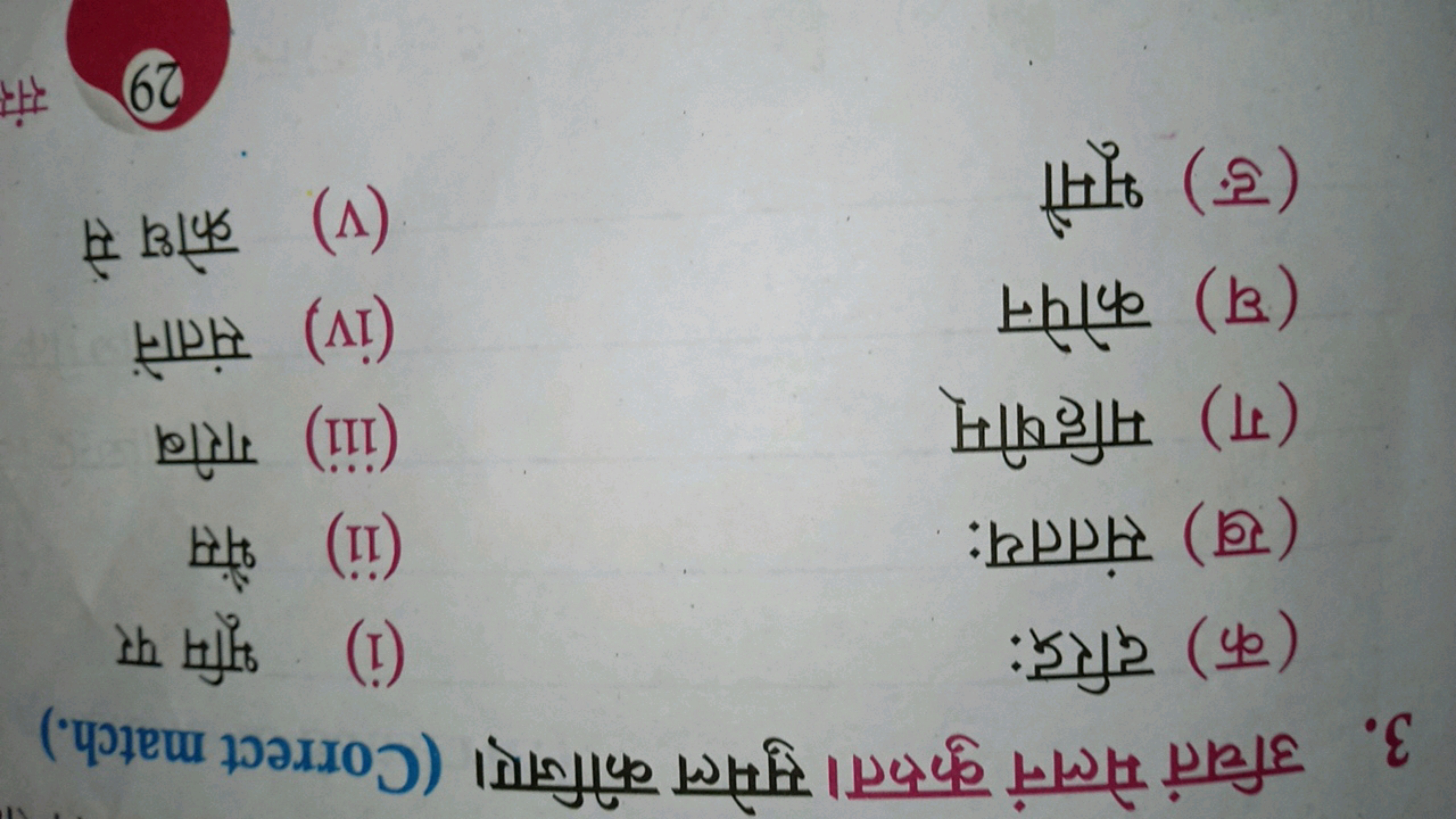 3. 3ft if (Correct match.)
(i) f
(ii)
(T) GRG:
(L):
(1)
(1)
(3) A
(V)
