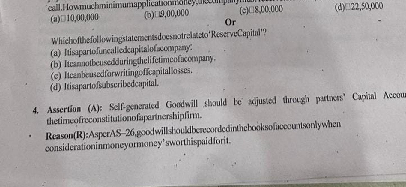 call.Howmuchminimumapplicationmone
(a) □10,00,000
(b) □9,00,000
(c) □8