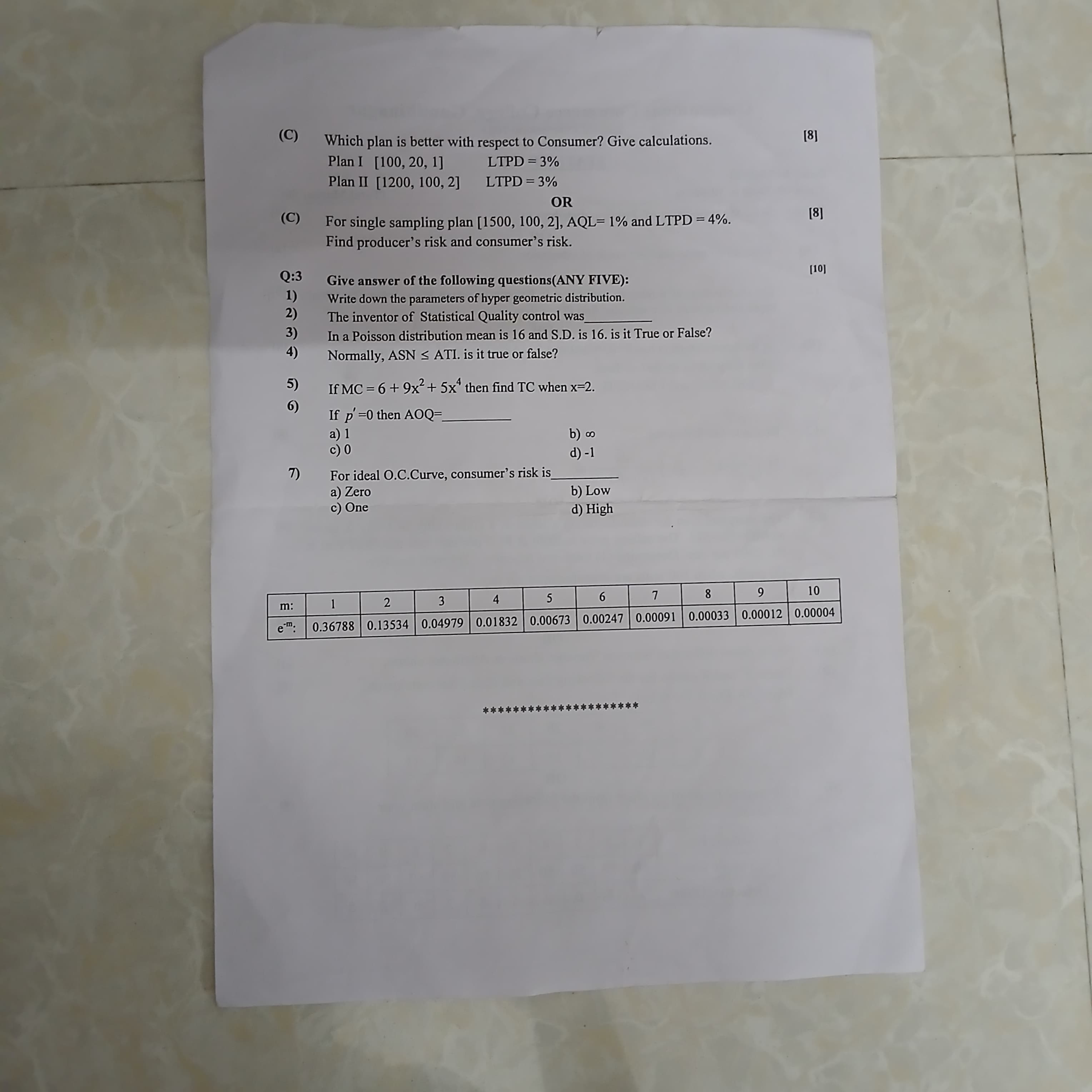 (C) Which plan is better with respect to Consumer? Give calculations.
