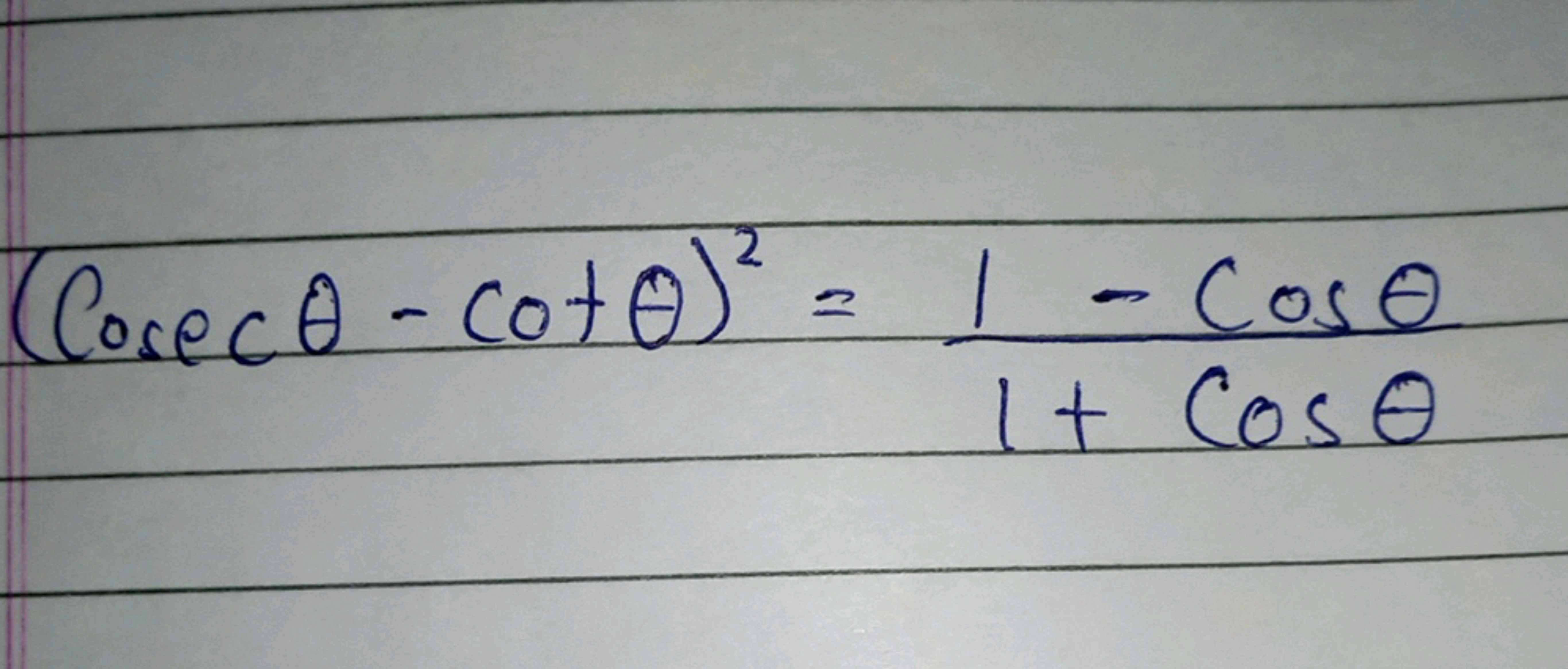 (Coseco - coto)² = 1 - Cose
1+ Cose