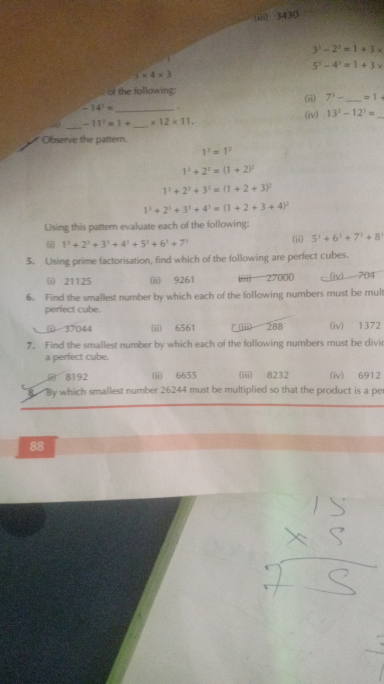 (iii) 3430
3×4×3
33−23=1+3x53−43=1+3x​
of the following:
−143= - 
(ii)