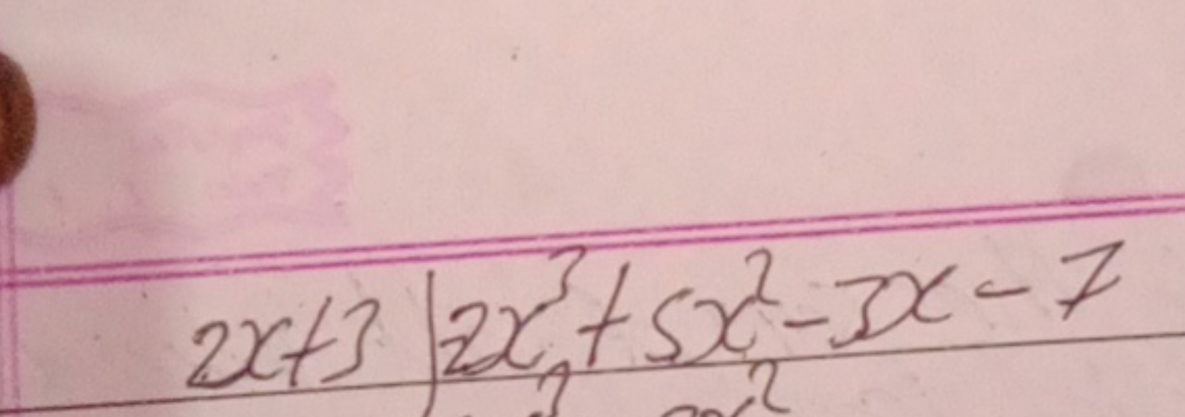 2x+3=2x3+5x2−3x−7