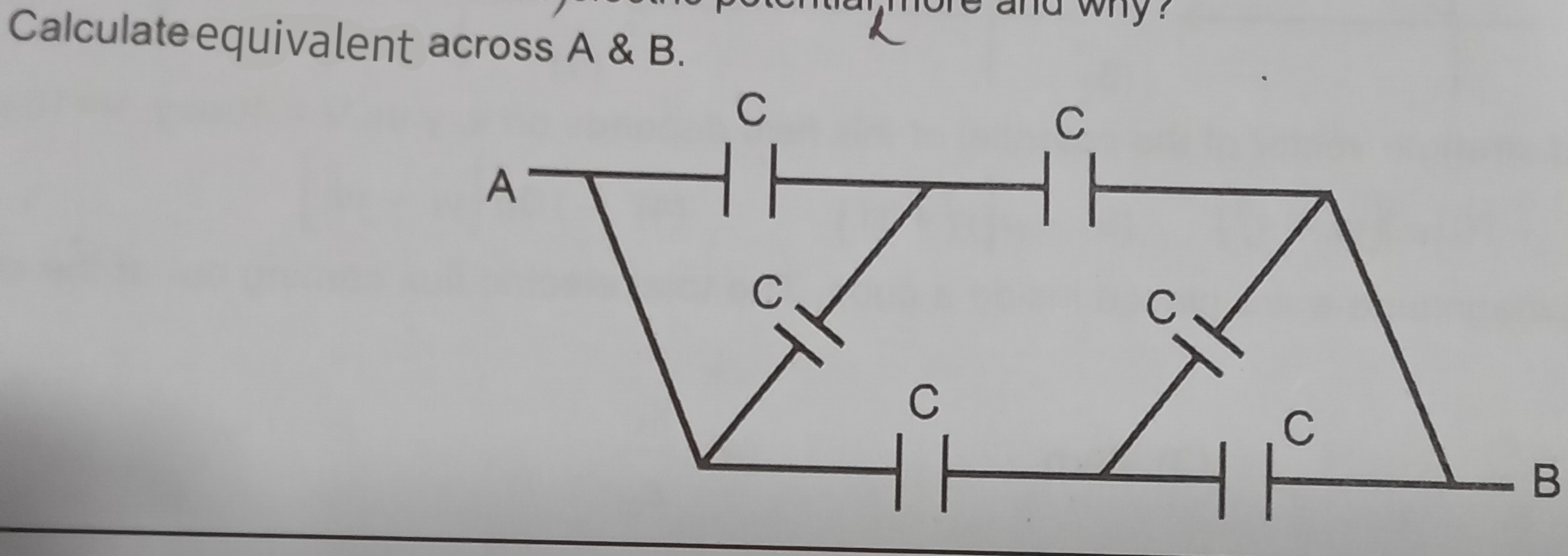 Calculate equivalent across A \& B