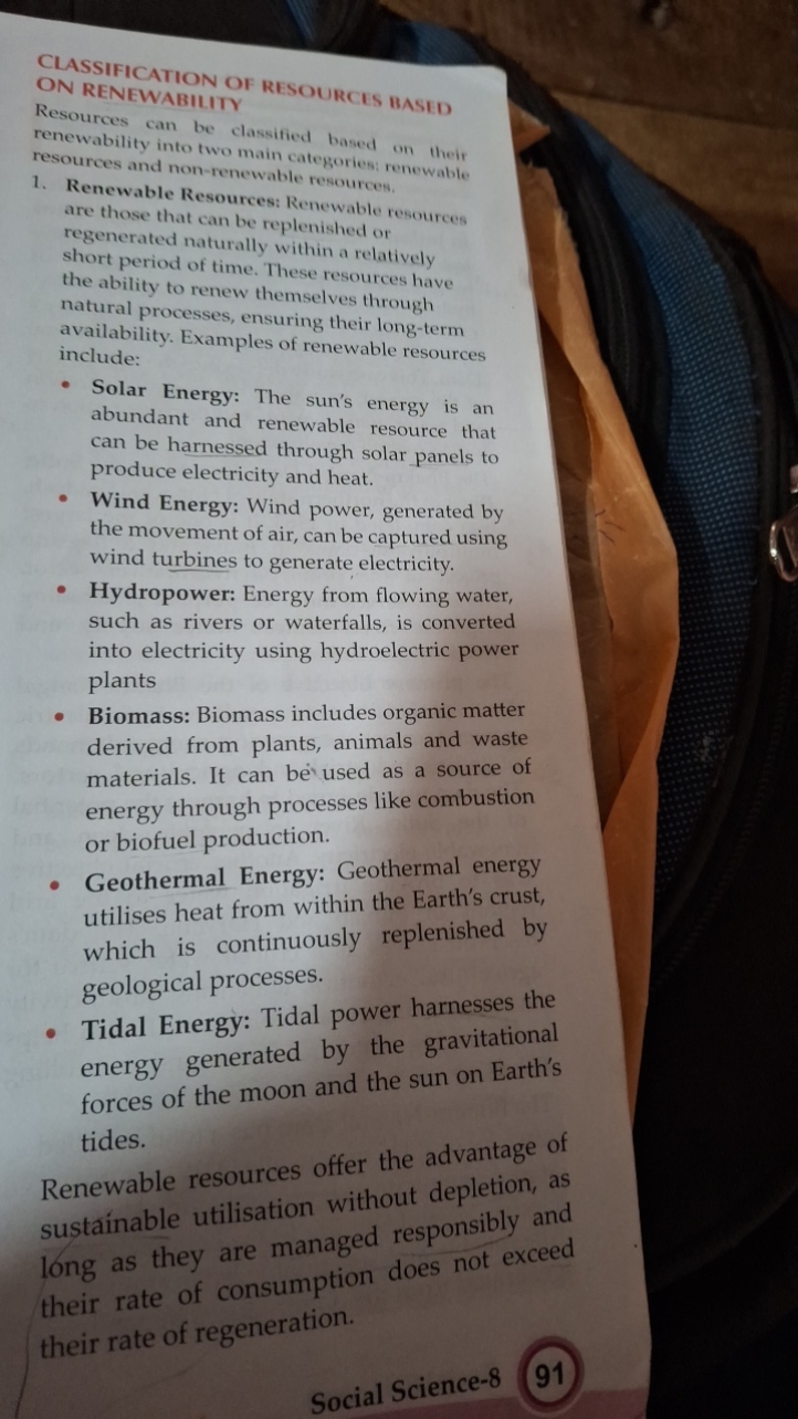 CLASSIFICATION OF RESOURCES BASED ON RENEWABILITY

Resources can be cl