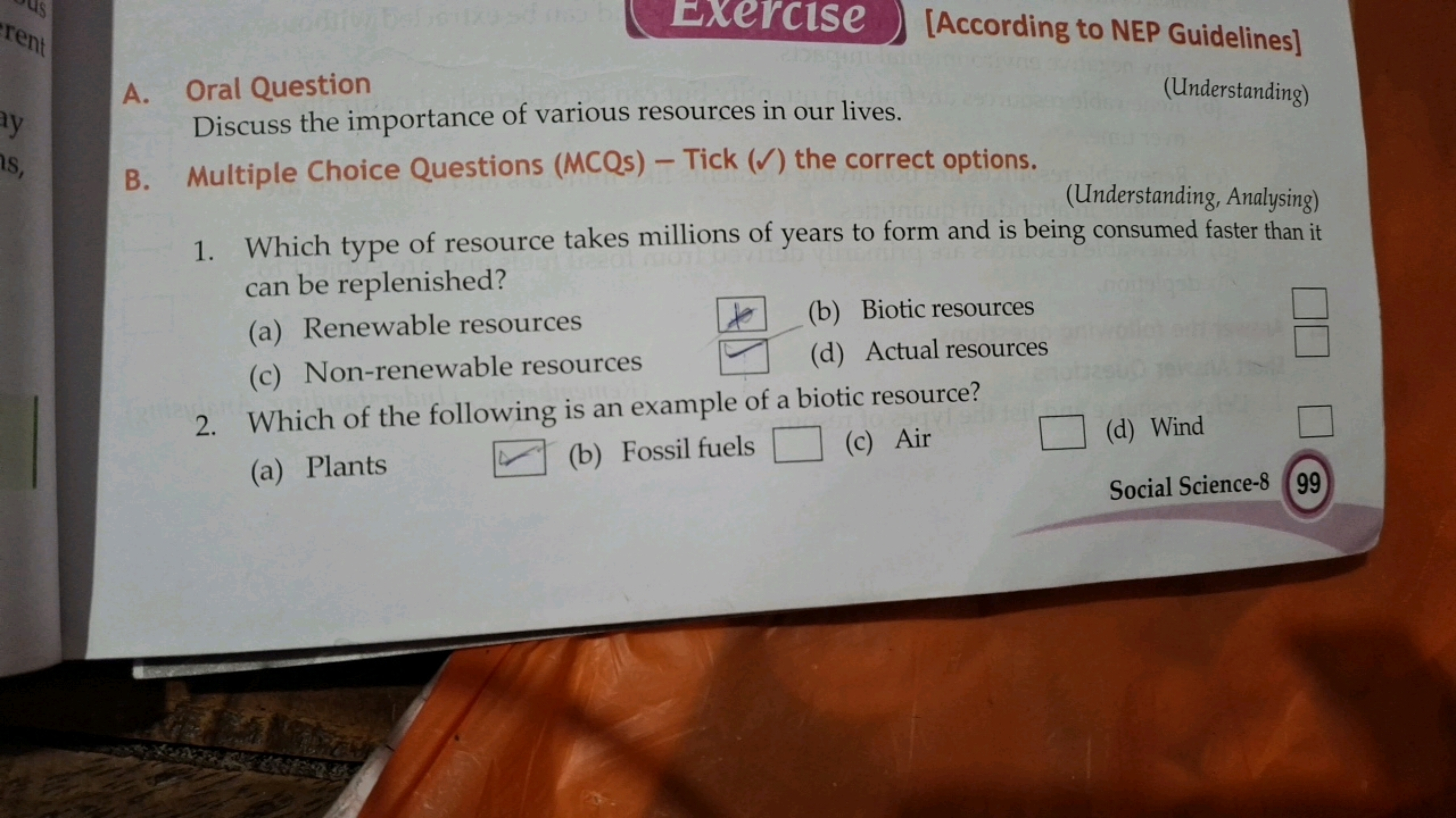 ExercISe [According to NEP Guidelines]
A. Oral Question

Discuss the i