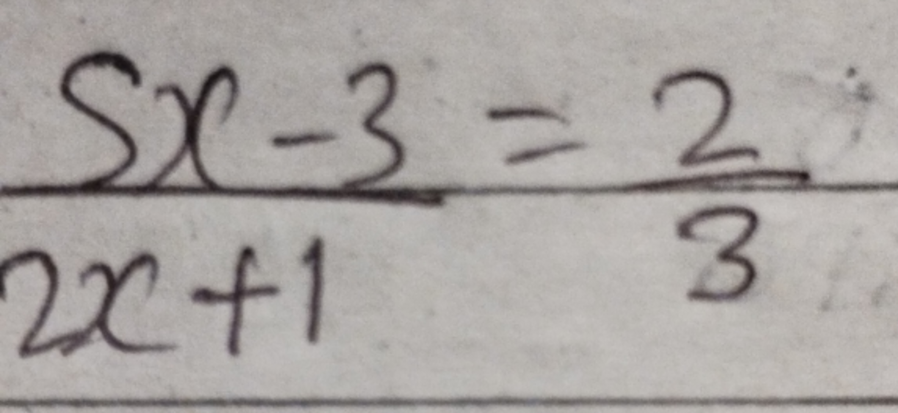 2x+15x−3​=32​