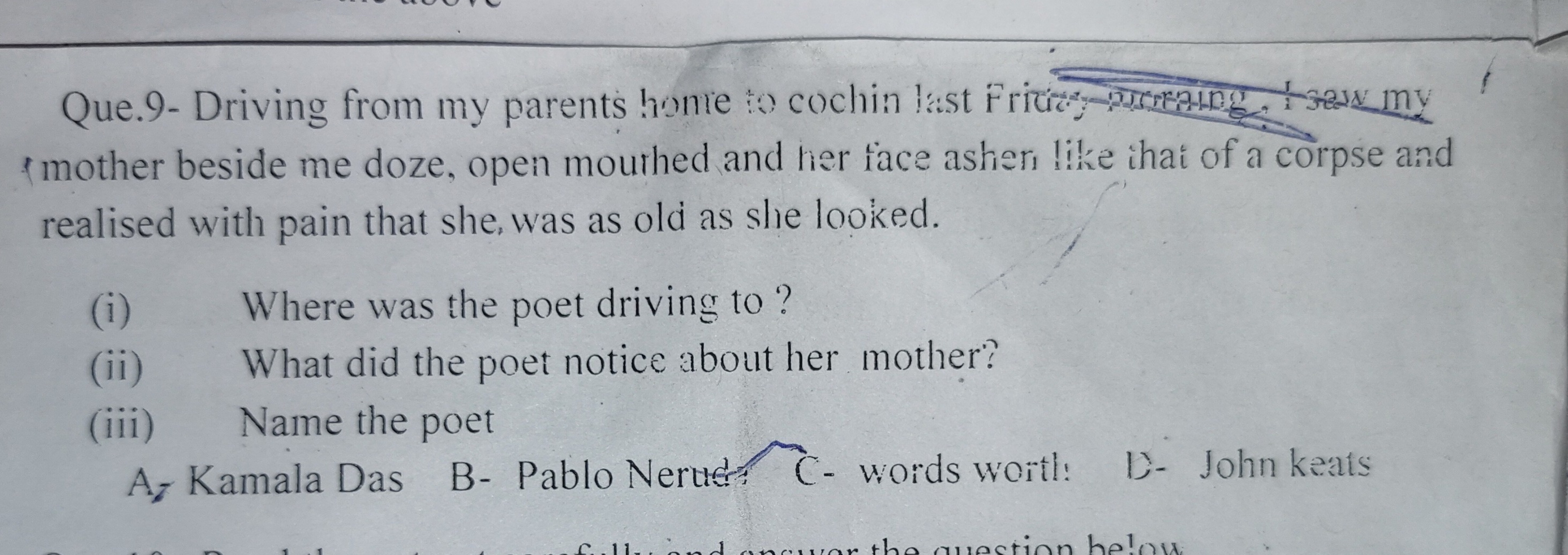  a mother beside me doze, open mourhed and her face asher, l!ke ihai o