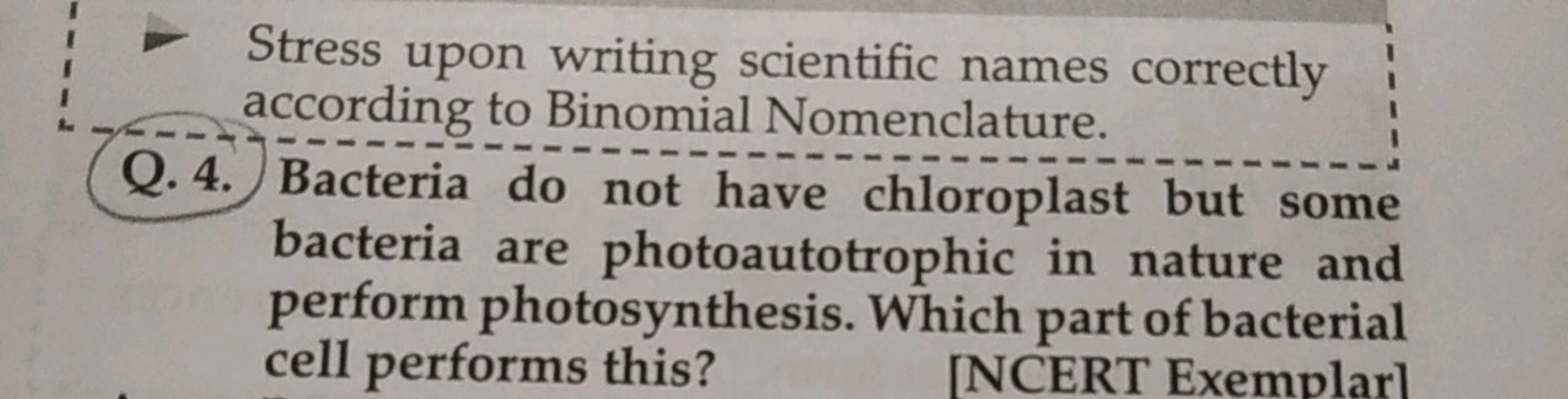 Stress upon writing scientific names correctly according to Binomial N