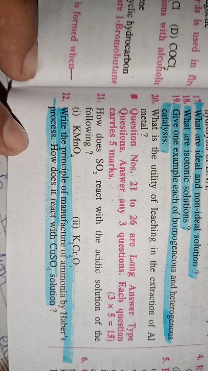 rds is used in fire
al
(D) COCl2​
ions with alcoholic
the
yclic hydroc