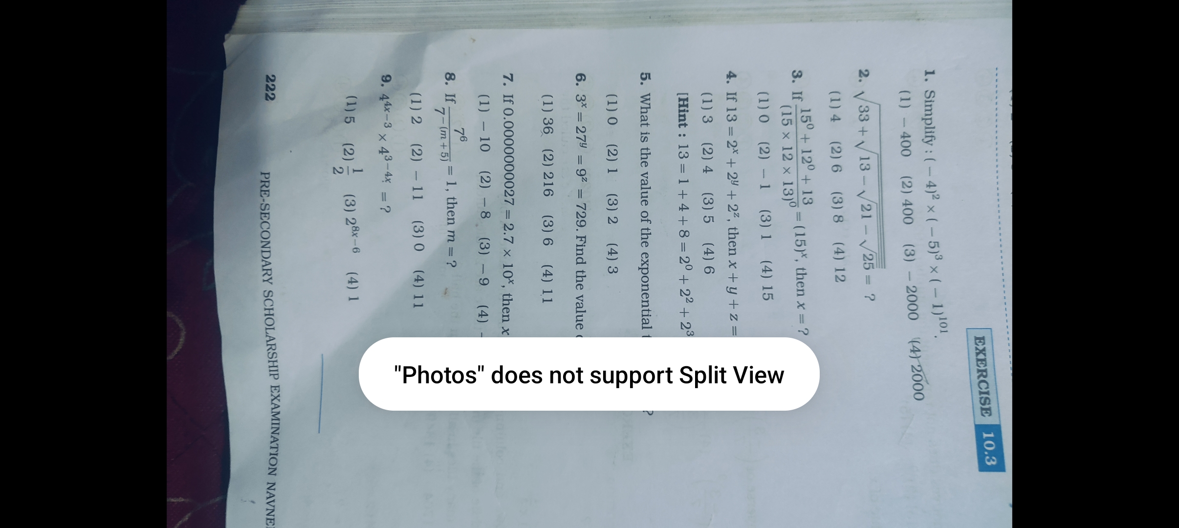 N
"Photos" does not support Split View