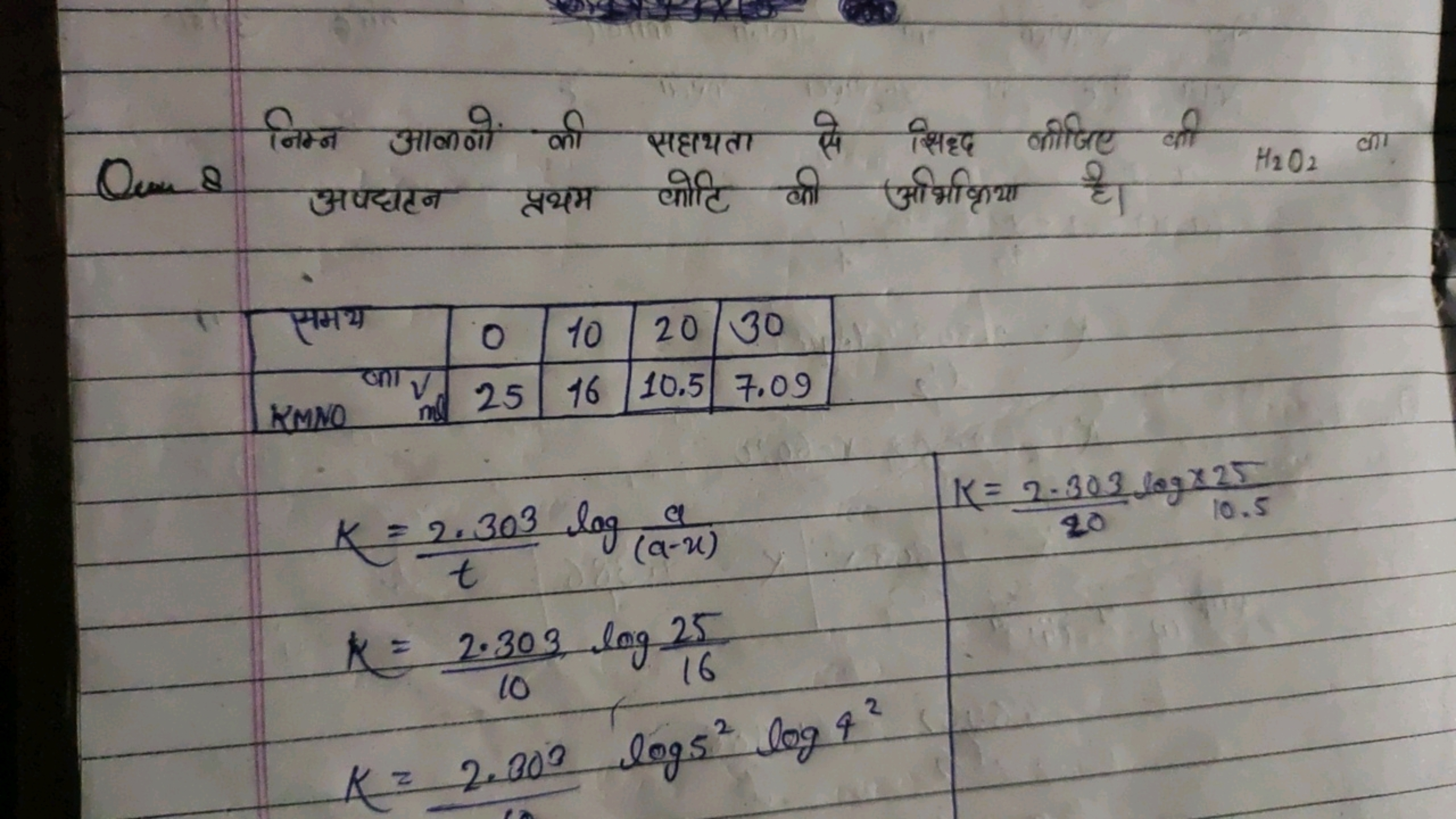 निम्न आकणों की सहायता से सिद्ध कीजिए की Que 8 निम्न आकणो की सहाथता से 