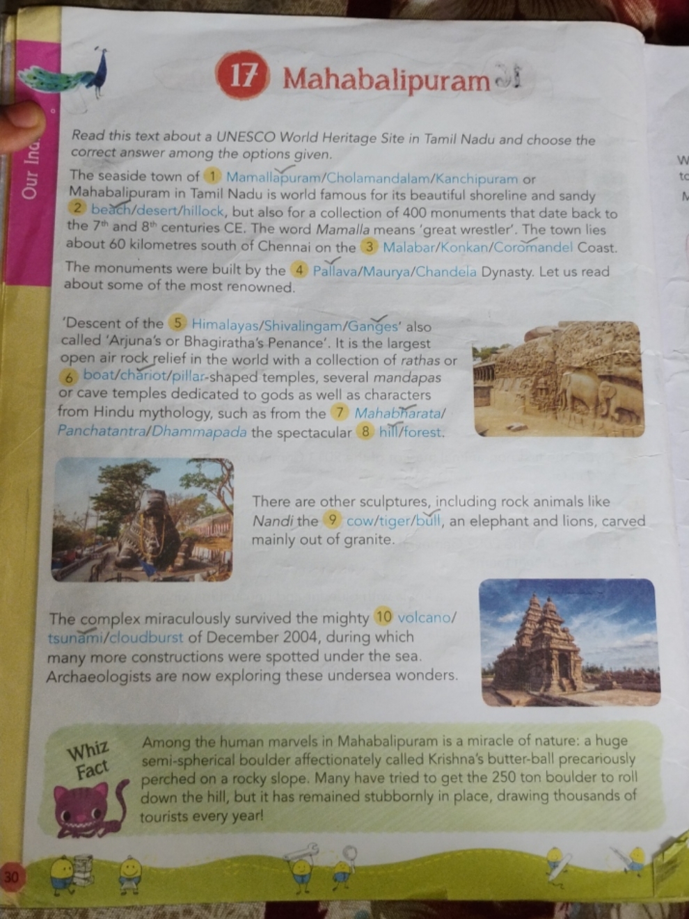 (17) Mahabalipuram
2

Read this text about a UNESCO World Heritage Sit