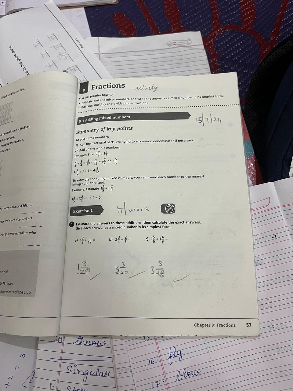 9
Fractions
You will practice how to:
- Estimate and add mixed numbers