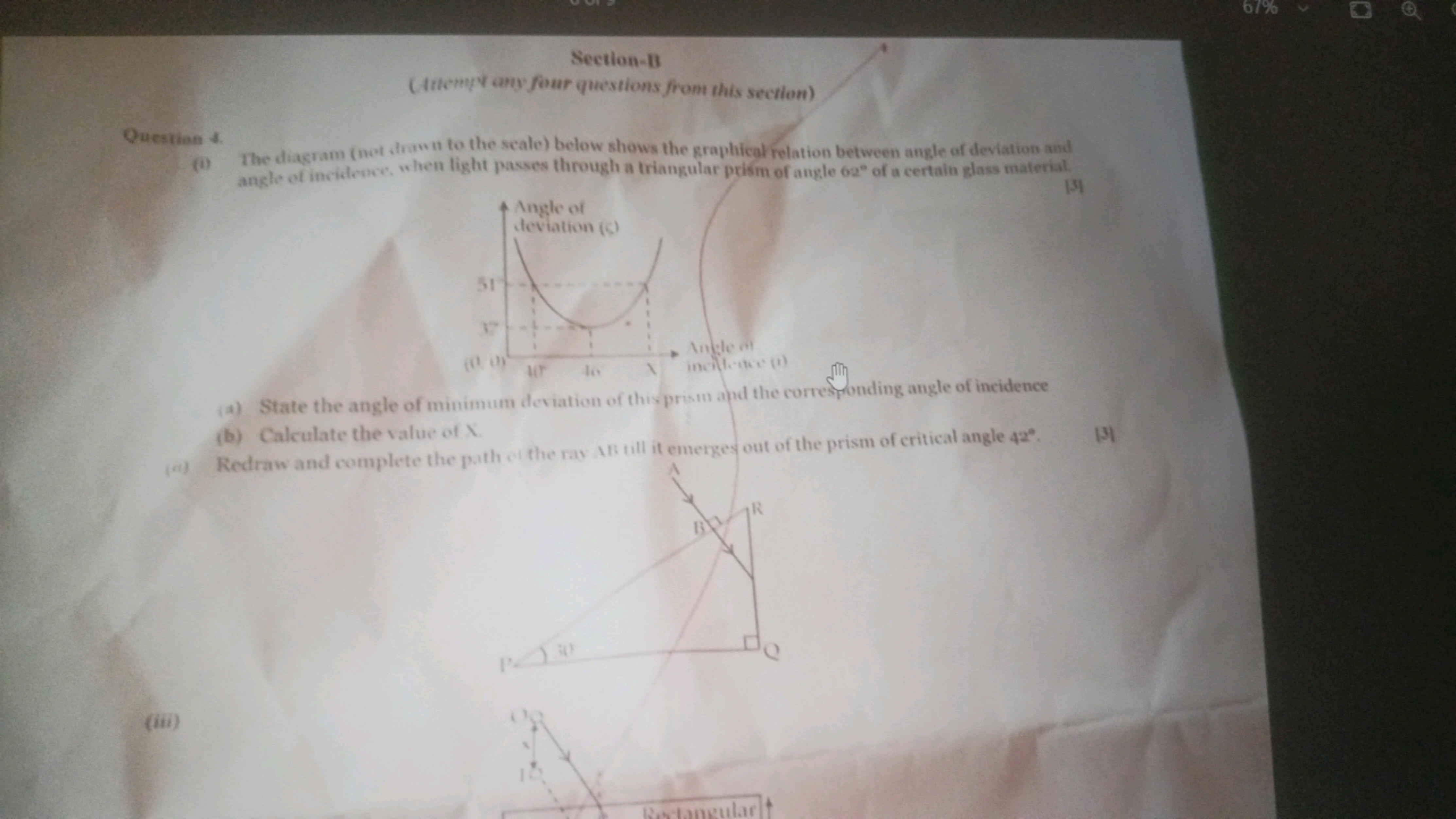 Section-1B
(trtemy vany four questions from this section)
Question 4.
