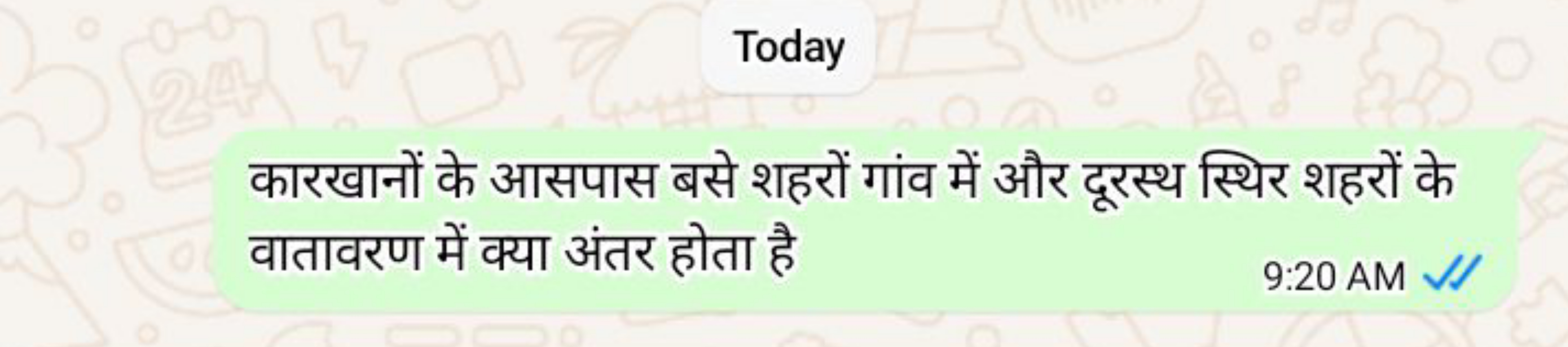 Today
कारखानों के आसपास बसे शहरों गांव में और दूरस्थ स्थिर शहरों के वा