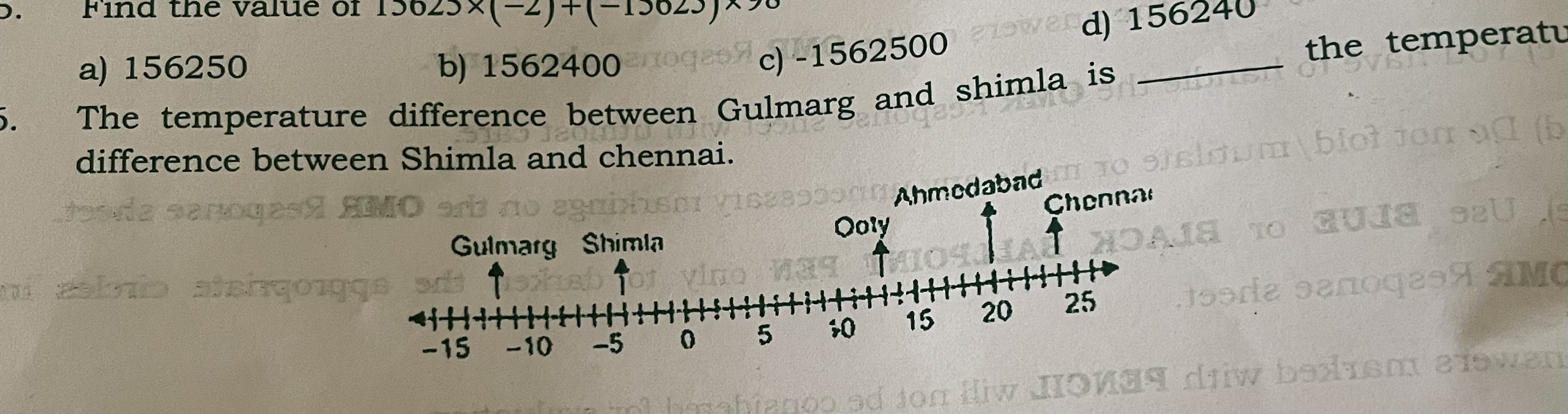 a) 156250
b) 1562400
c) - 1562500
d) 156240

The temperature differenc