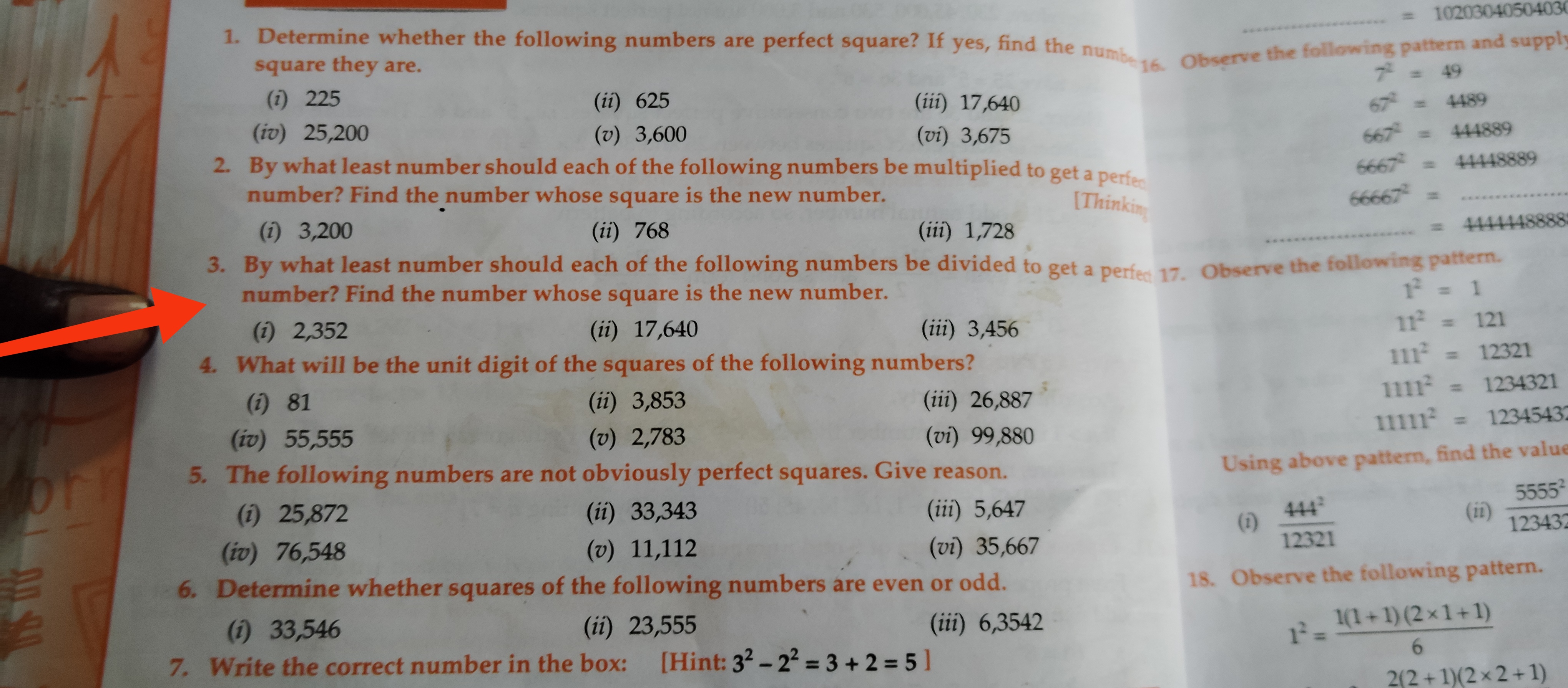 = 10203040504030
1. Determine whether the following numbers are perfec