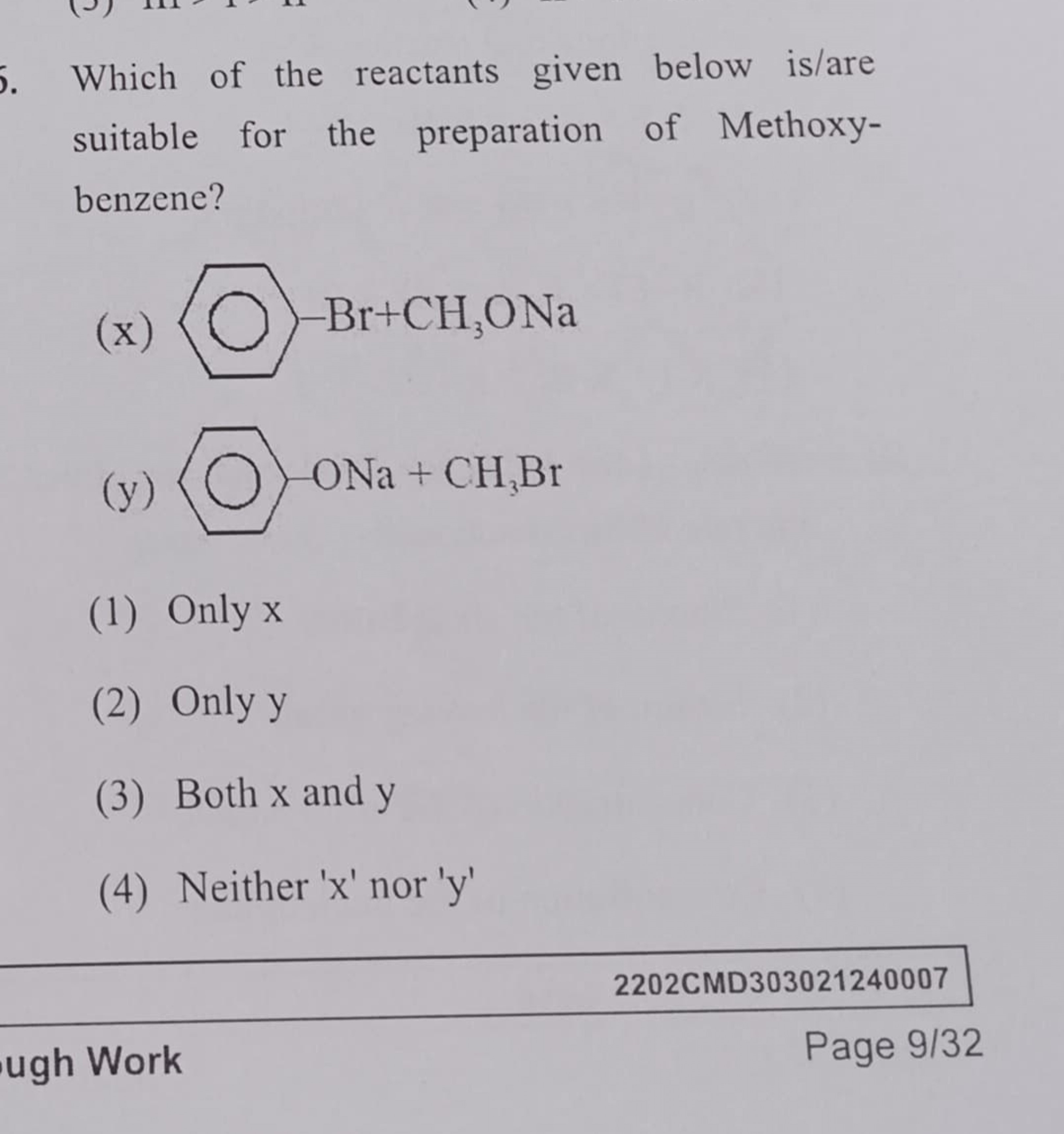 Which of the reactants given below is/are suitable for the preparation