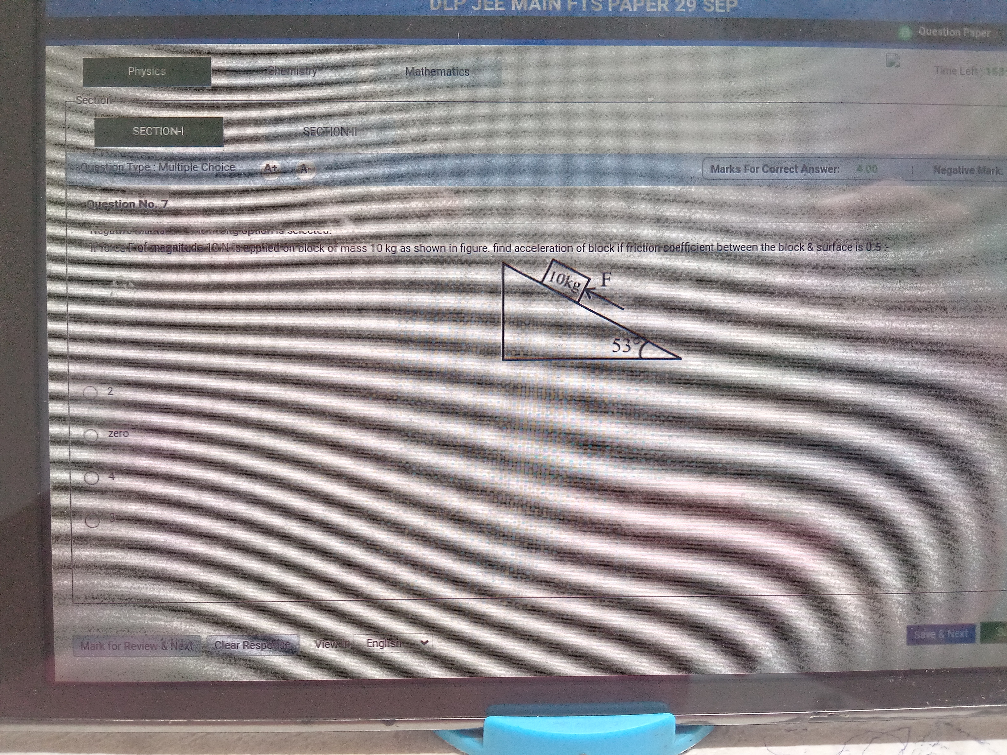 Physics
Chemistry
Mathematics
Section
SECTION-I
Question Type: Multipl