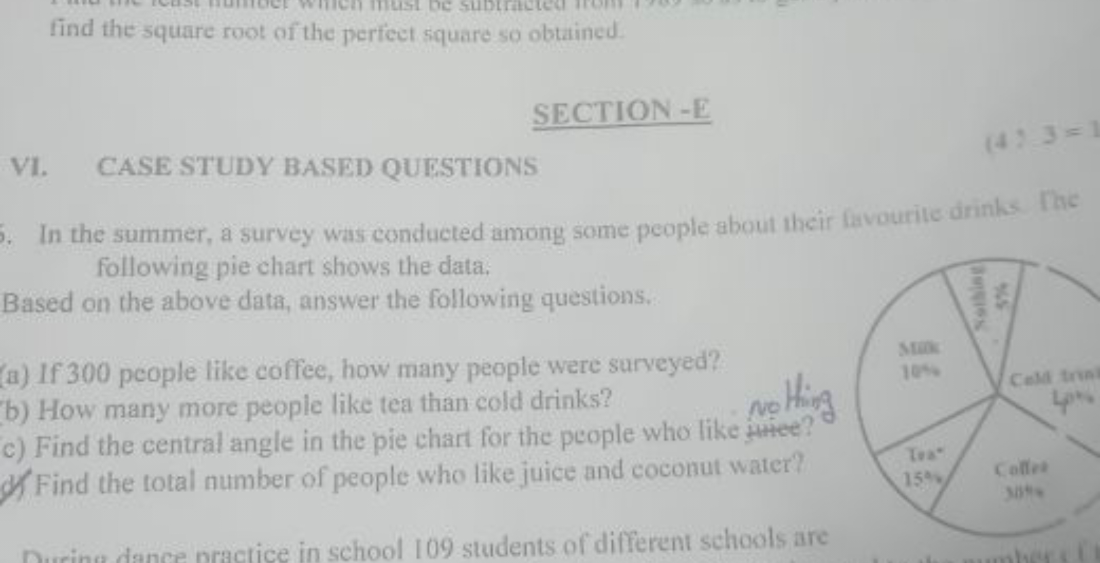 find the square root of the perfect square so obtained.
SECTION -E
VI.