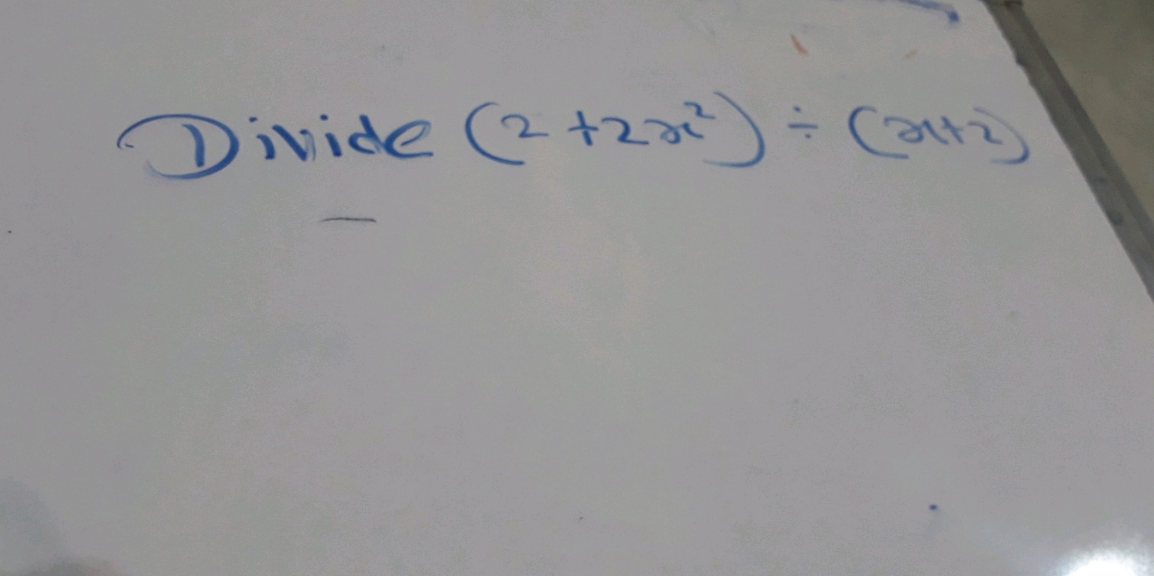 Divide (2+2x2)÷(x+2)