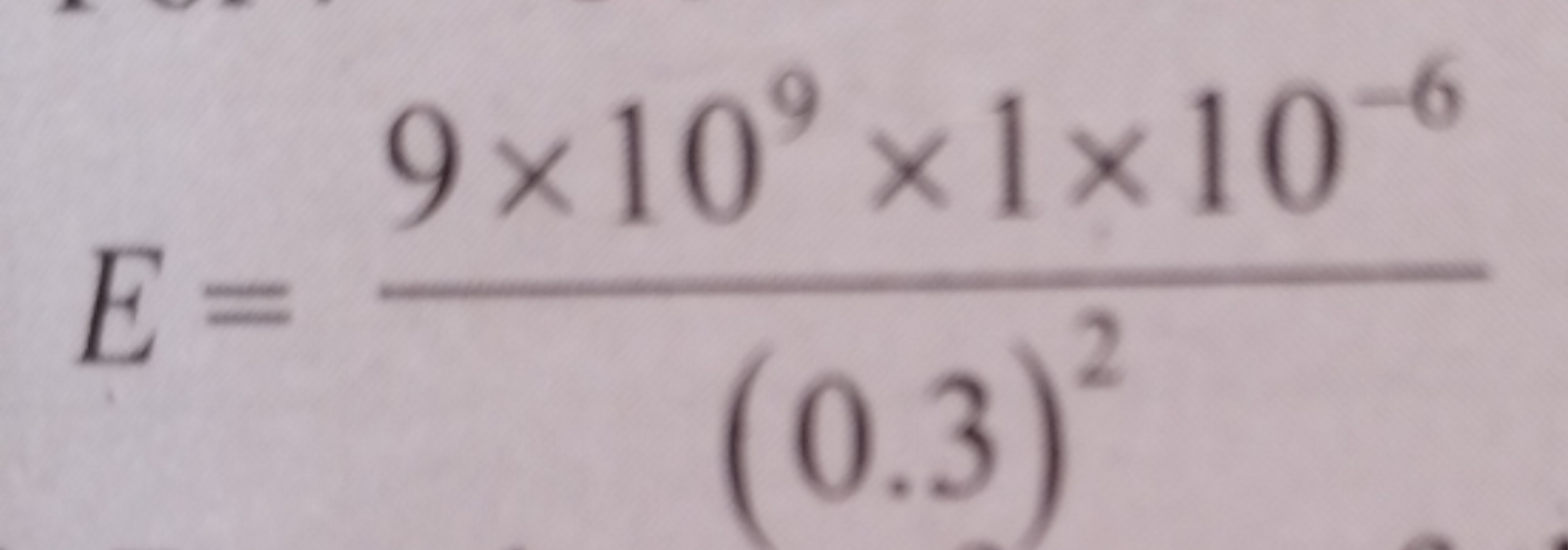 E=(0.3)29×109×1×10−6​