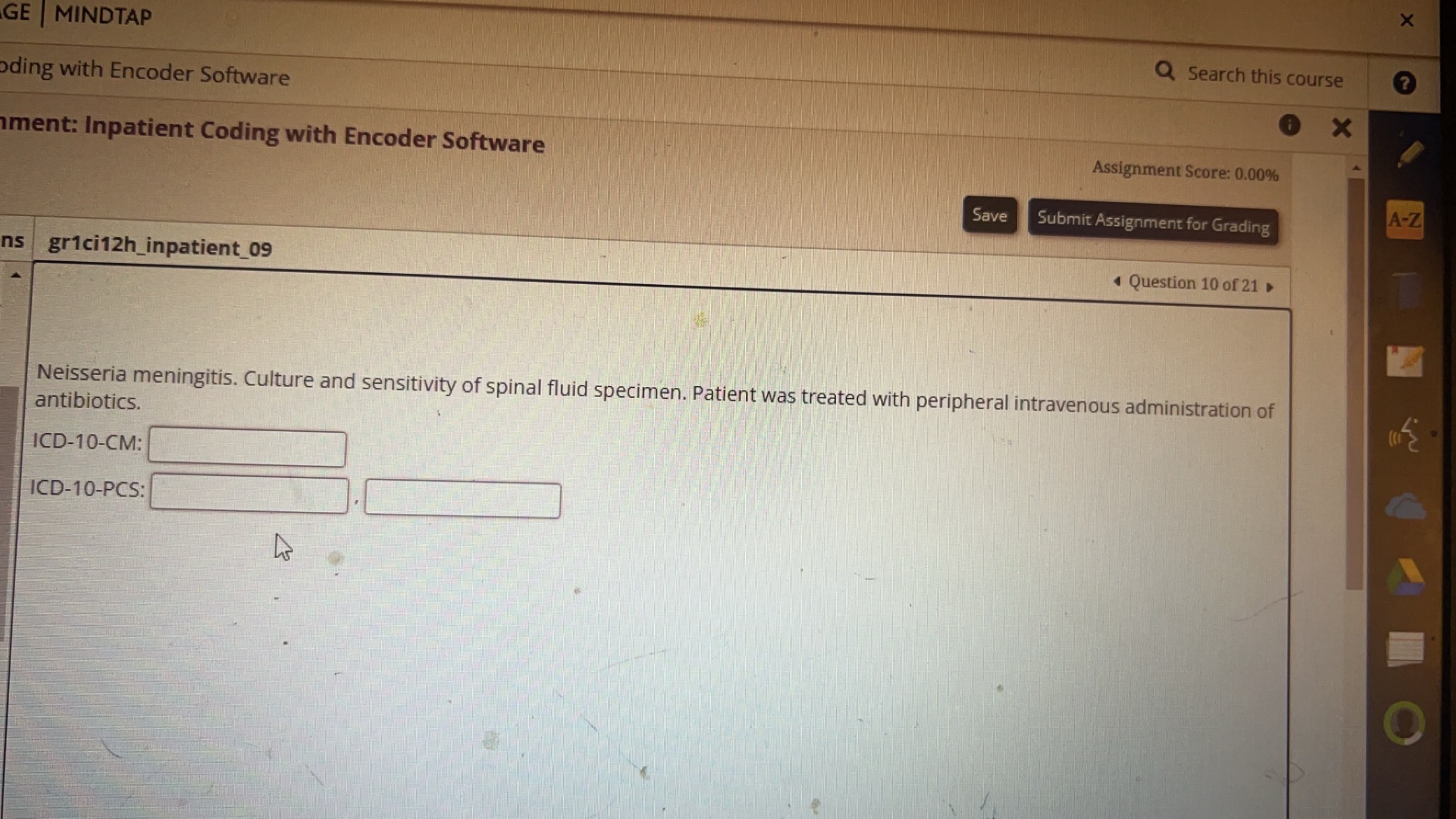 GE ∣ MINDTAP
Search this course
ding with Encoder Software
Iment: Inpa