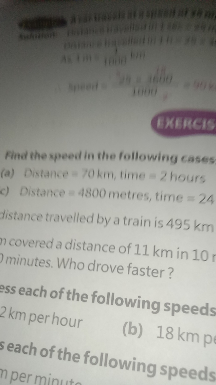  sumbat pand - TUणI

TXRIREIS
Find the speed in the following cases
(a