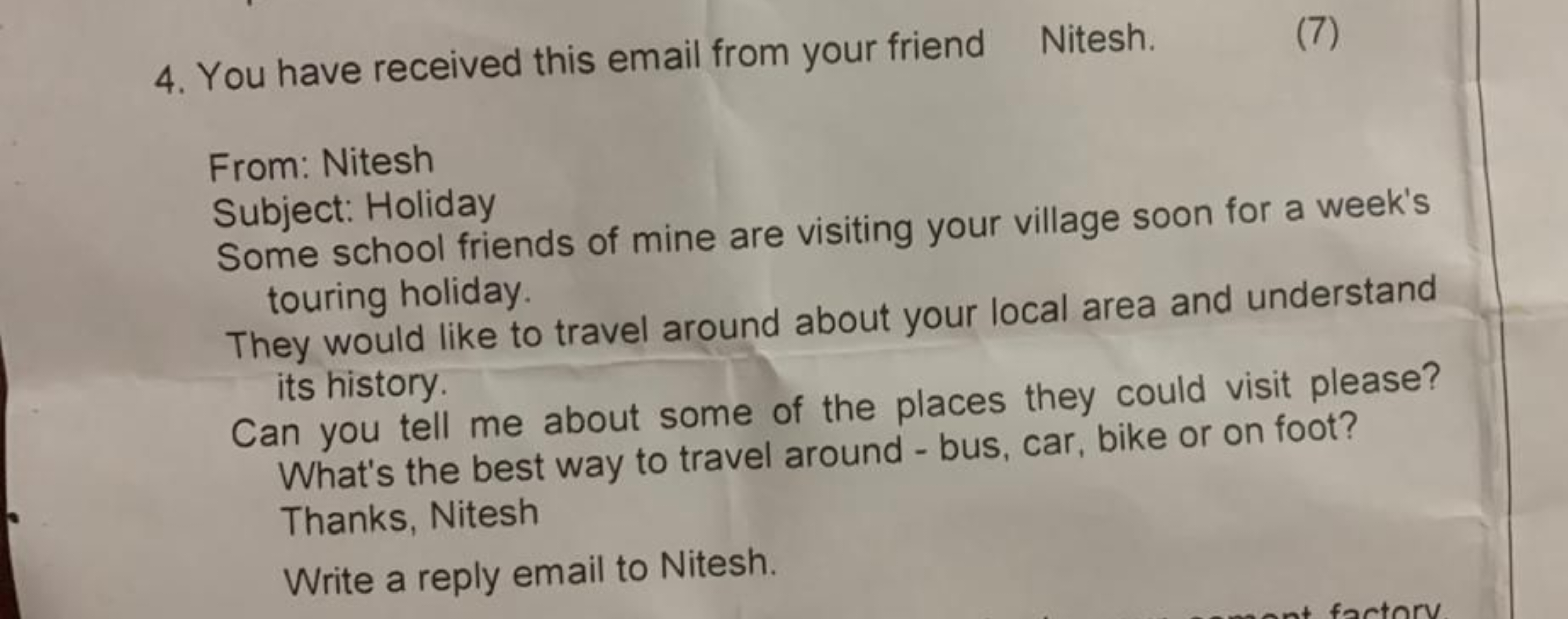 4. You have received this email from your friend

Nitesh.

From: Nites