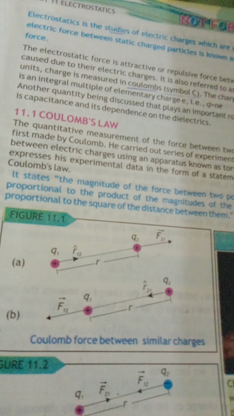 ELECTROSTATICS

Electrostatics is the studies of electric charges whic