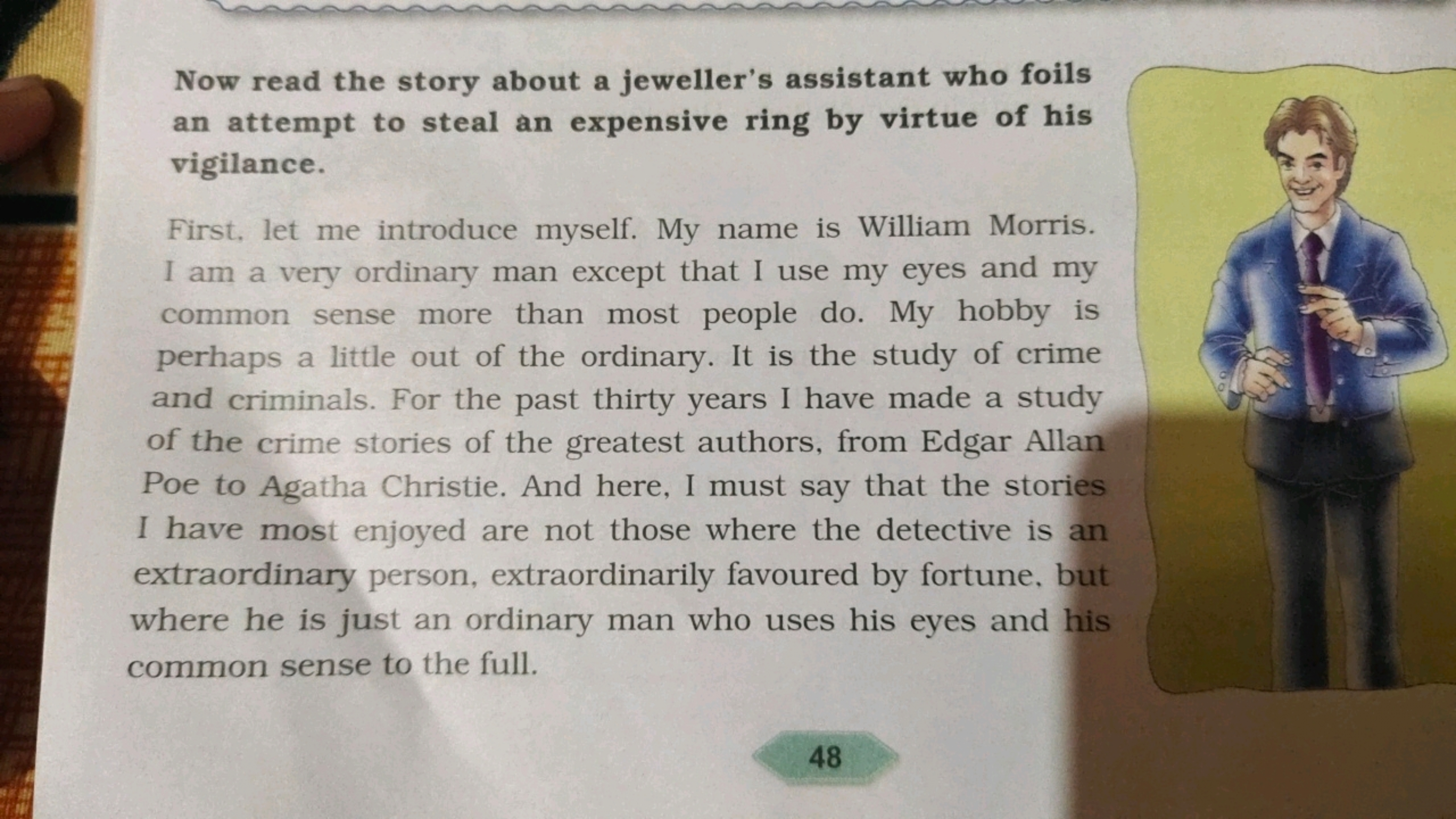 Now read the story about a jeweller's assistant who foils an attempt t