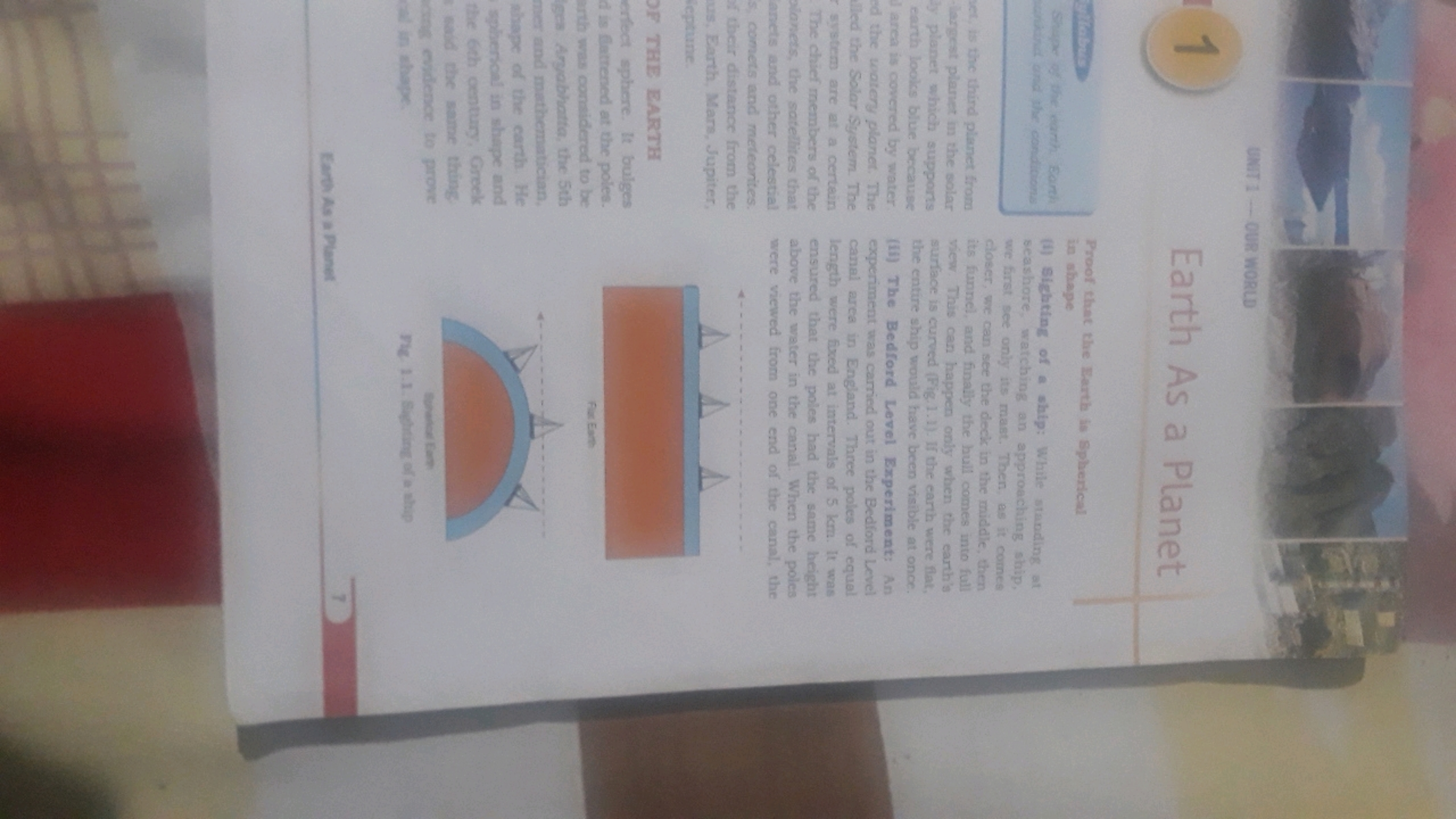 1
UNIT 1-OUR WORLD
Earth As a Planet
Fyllabus
Shape of the earth Earth