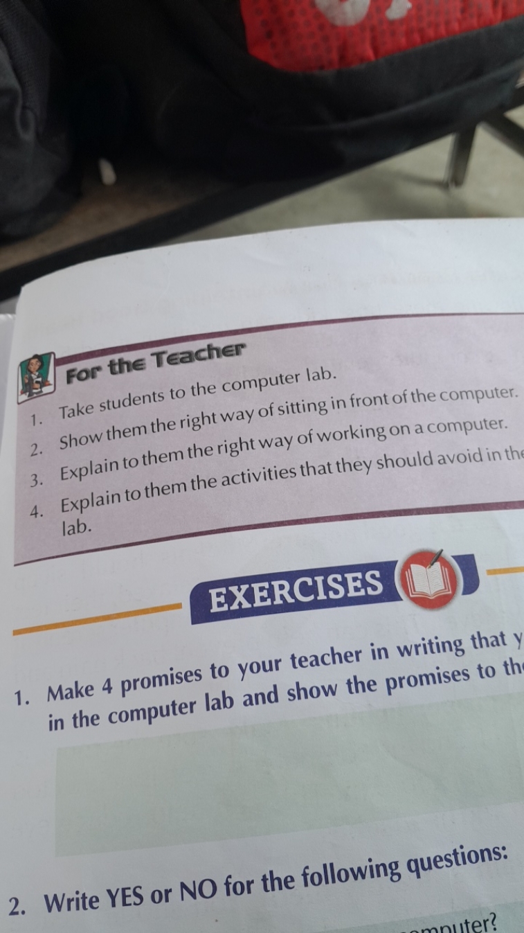 3) For the Teacher
1. Take students to the computer lab.
2. Show them 