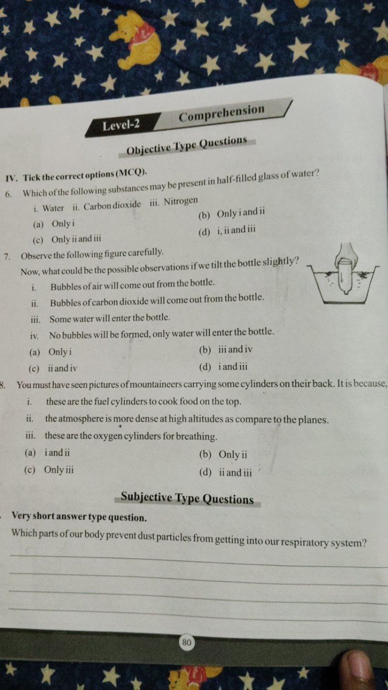 Level-2
Comprehension
Objective Type Questions
IV. Tick the correct op