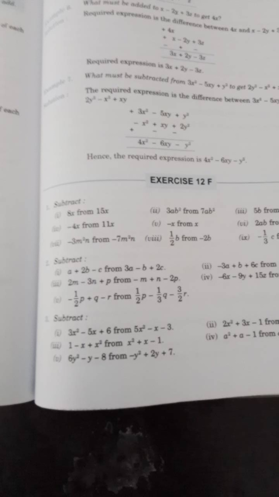 Ferte.
16 hat must be added to x−2x+32 to get 4x ?
Required expression