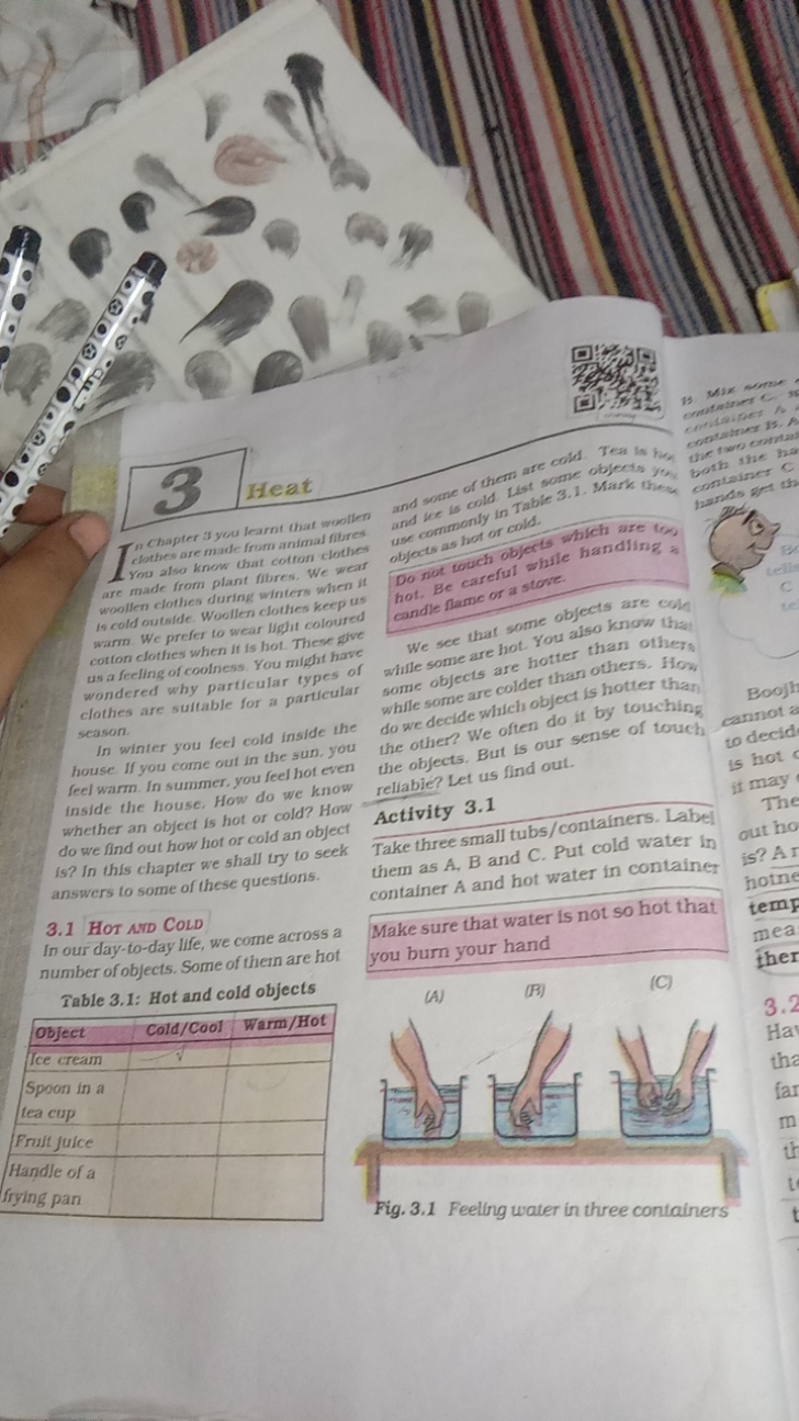 3 Hea
Heat
n Chapter 3 you learnt that woollen
and some of them are co